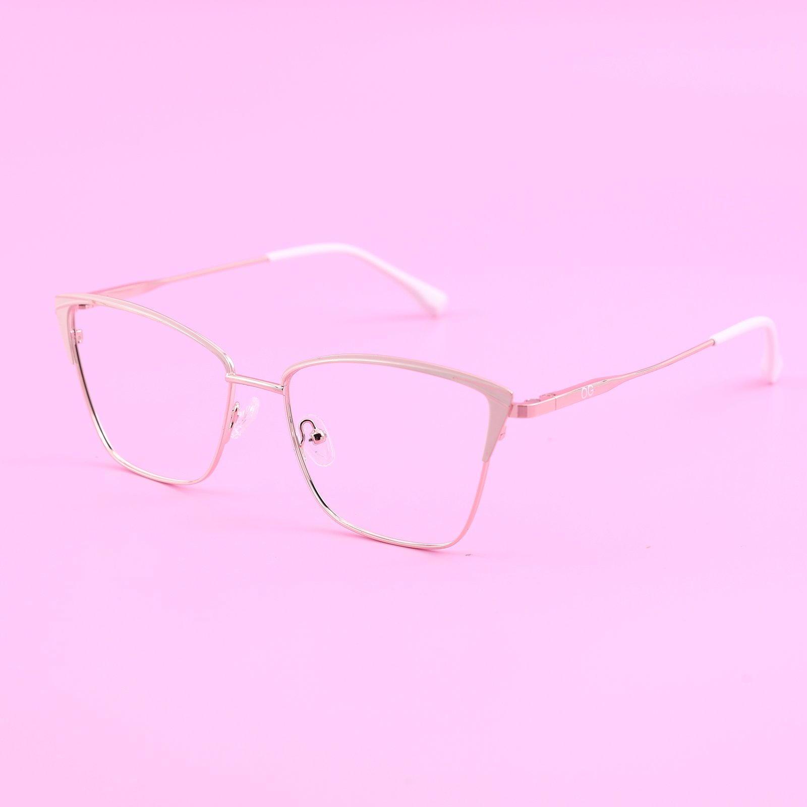 OG Pink Mirage | Crystal Frame Pink Mirror Sunglasses