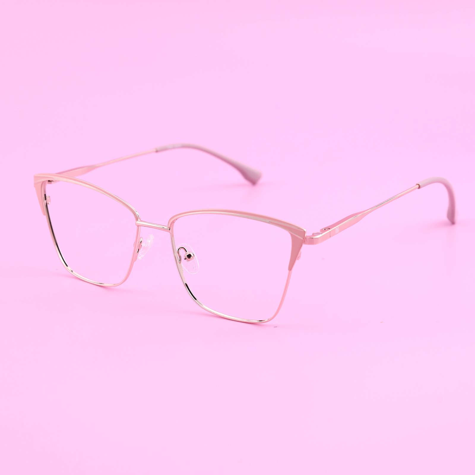 OG Pink Mirage | Crystal Frame Pink Mirror Sunglasses