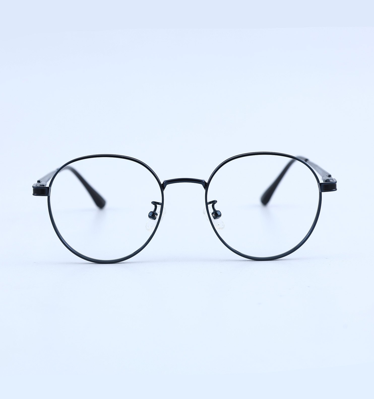 OG Round Metal Blue Block Photochromic Eyeglasses | UV Adaptive Full Rim Optical Frame