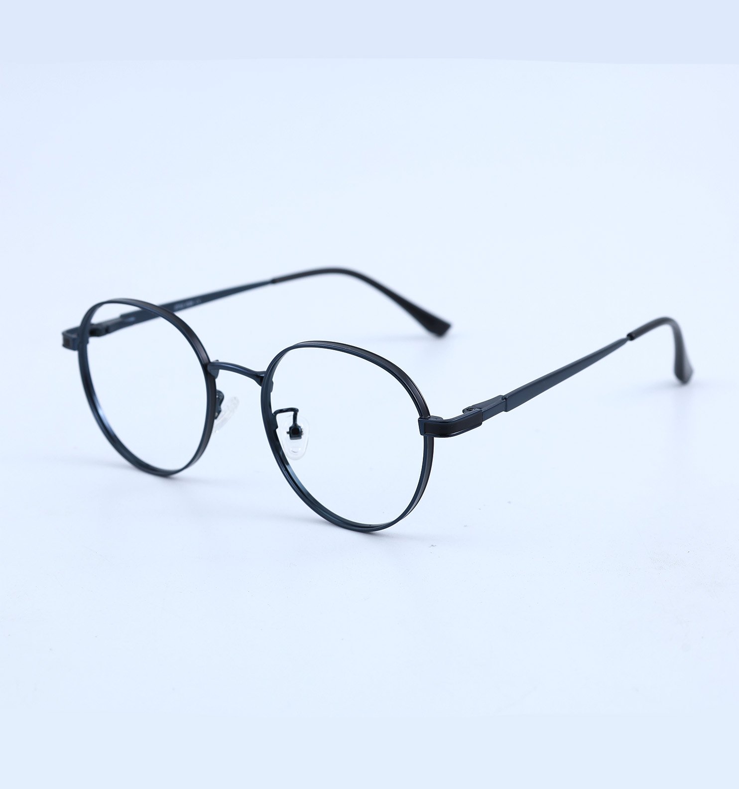 OG Round Metal Blue Block Photochromic Eyeglasses | UV Adaptive Full Rim Optical Frame