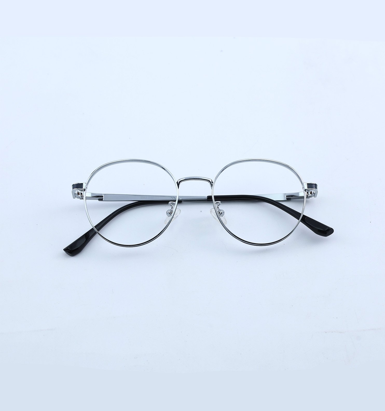 OG Round Metal Blue Block Photochromic Eyeglasses | UV Adaptive Full Rim Optical Frame