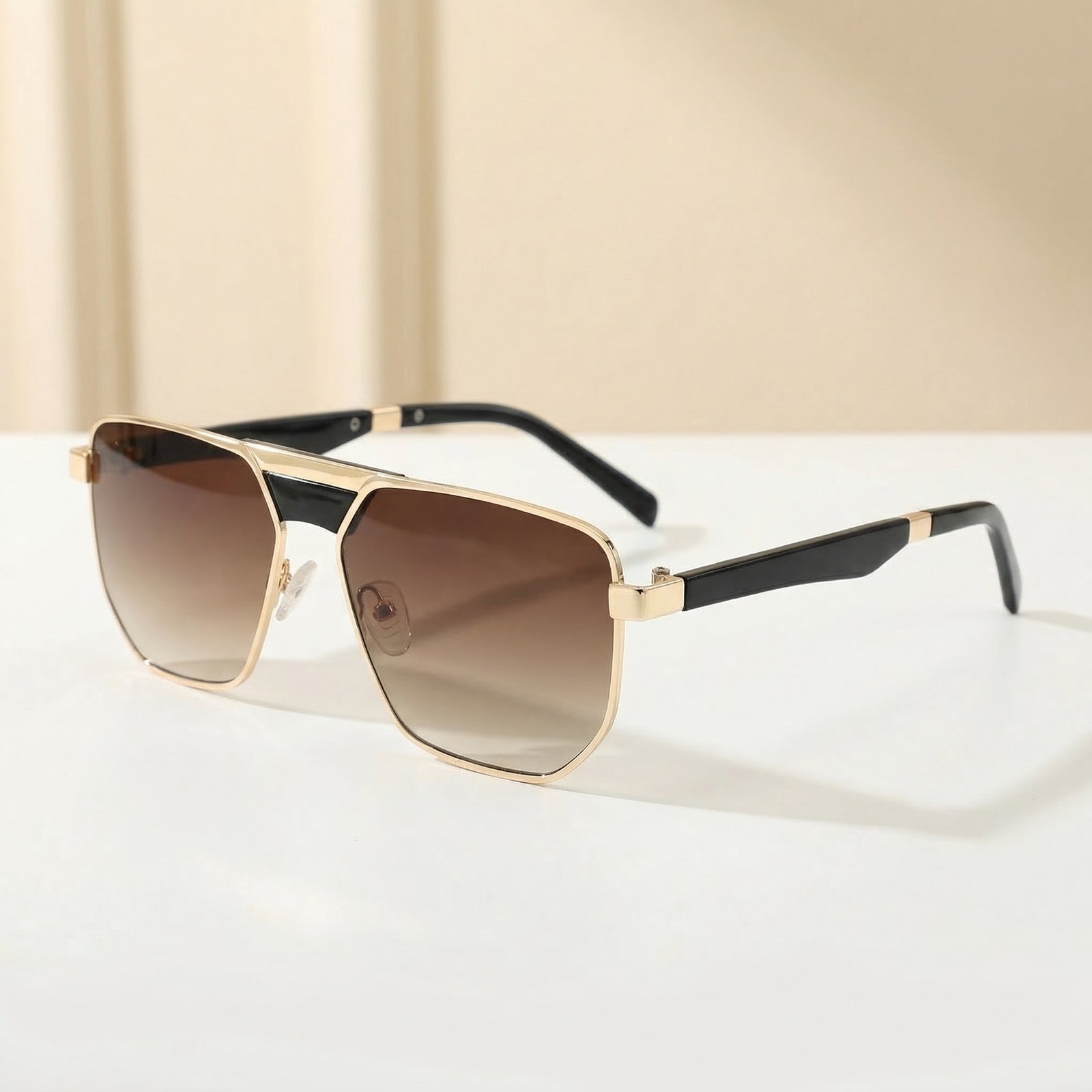 OG Royal Dusk | Gold Square Aviator Sunglasses