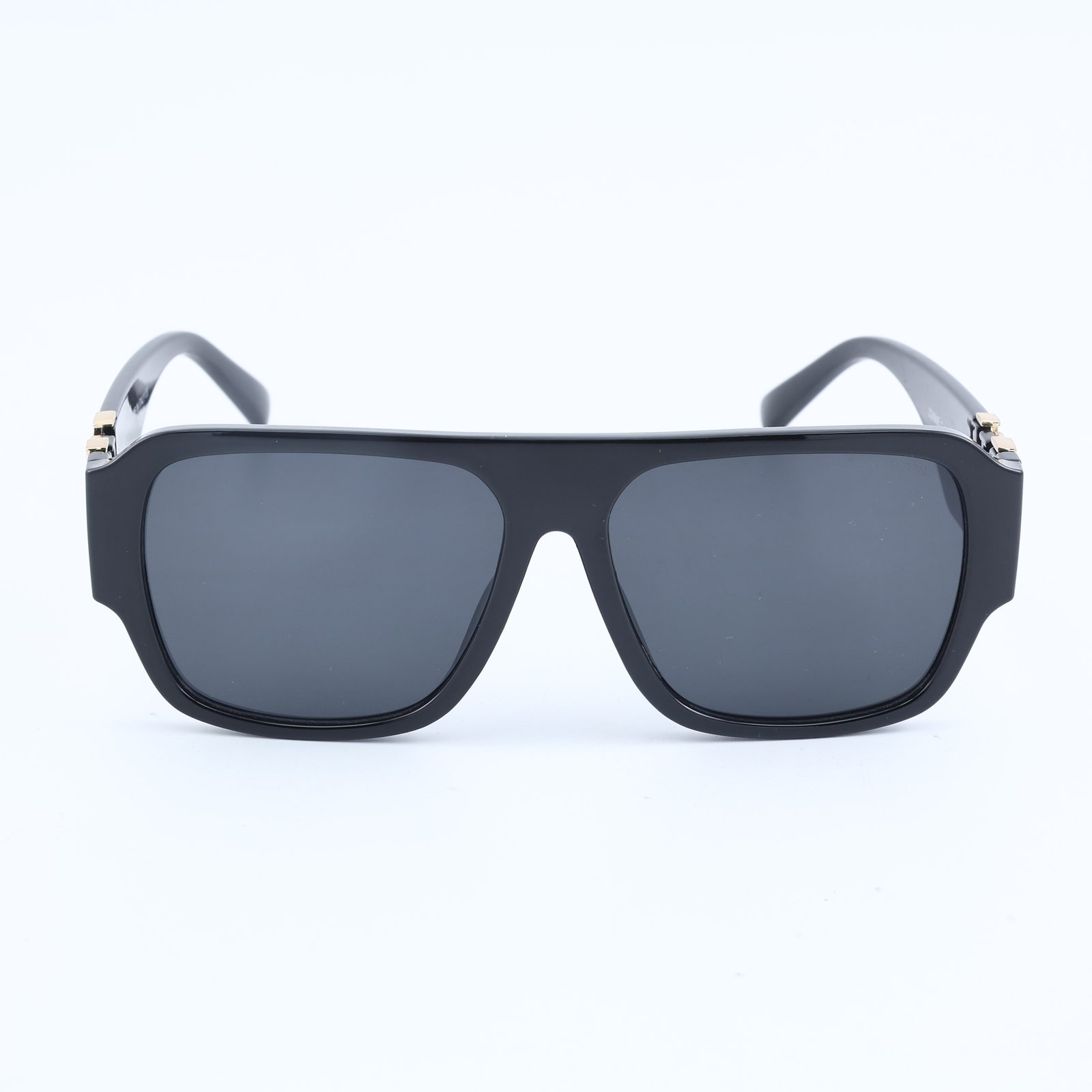 OG Royal Monogram | Black Gold Signature Shield Sunglasses
