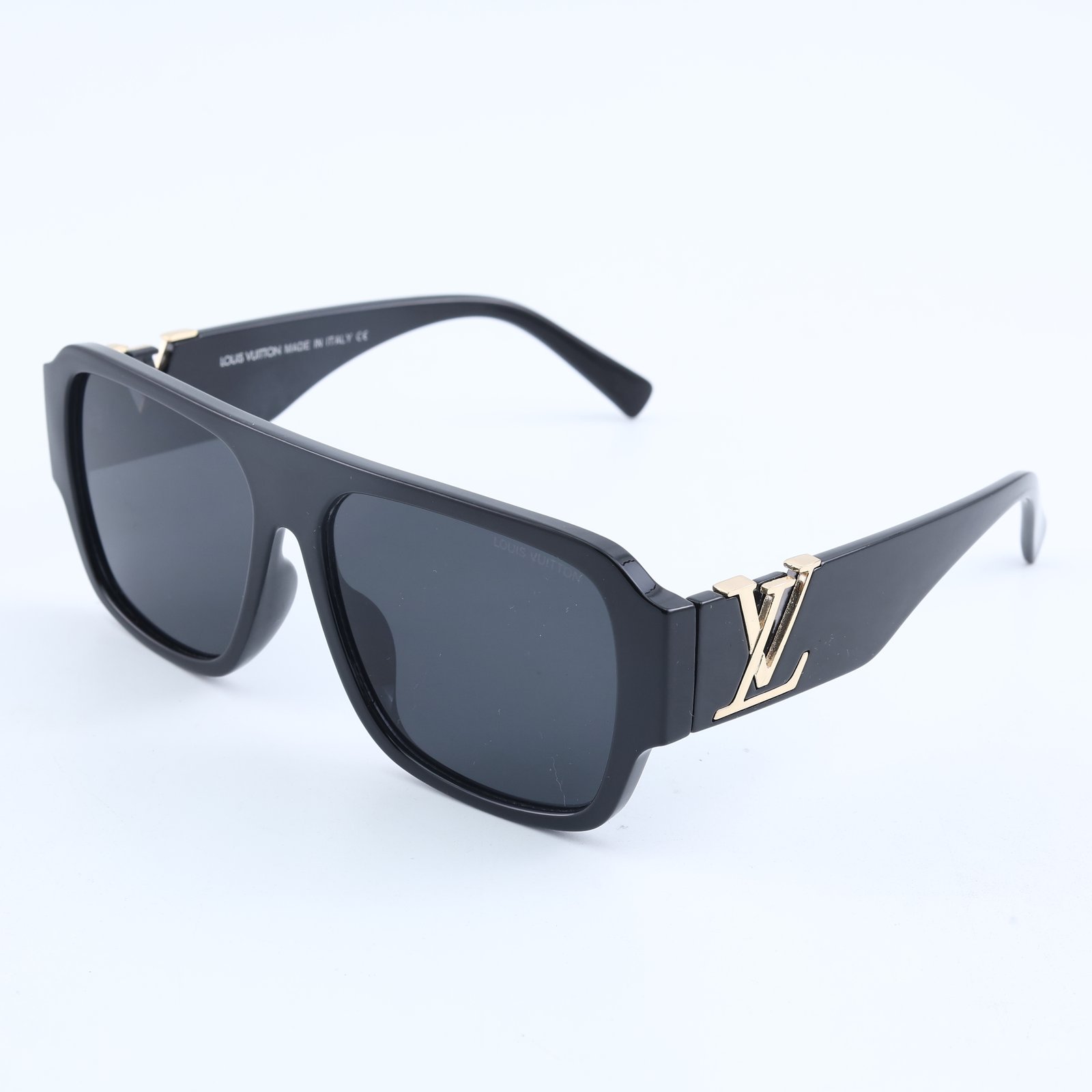 OG Royal Monogram | Black Gold Signature Shield Sunglasses