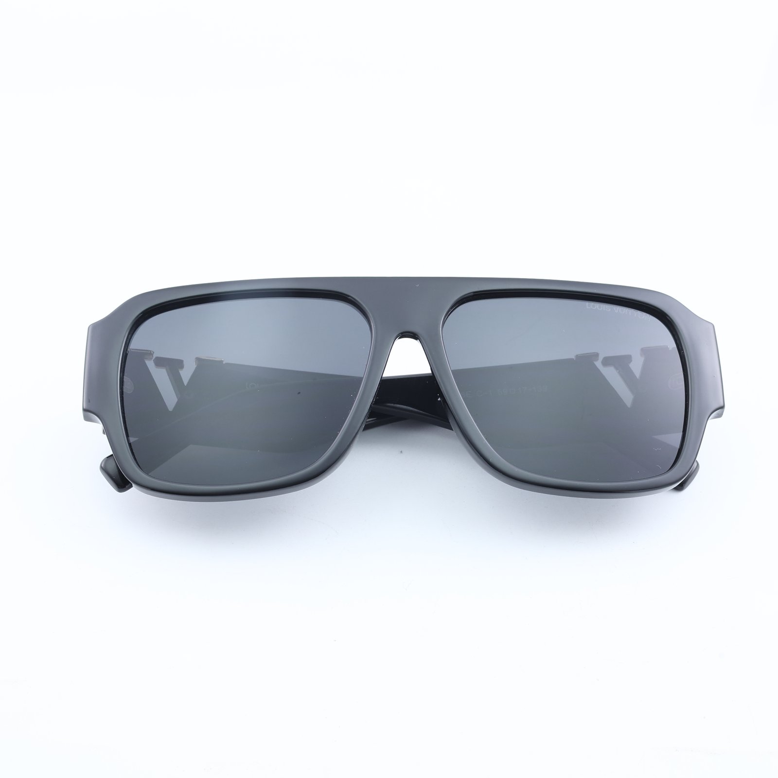 OG Royal Monogram | Black Gold Signature Shield Sunglasses