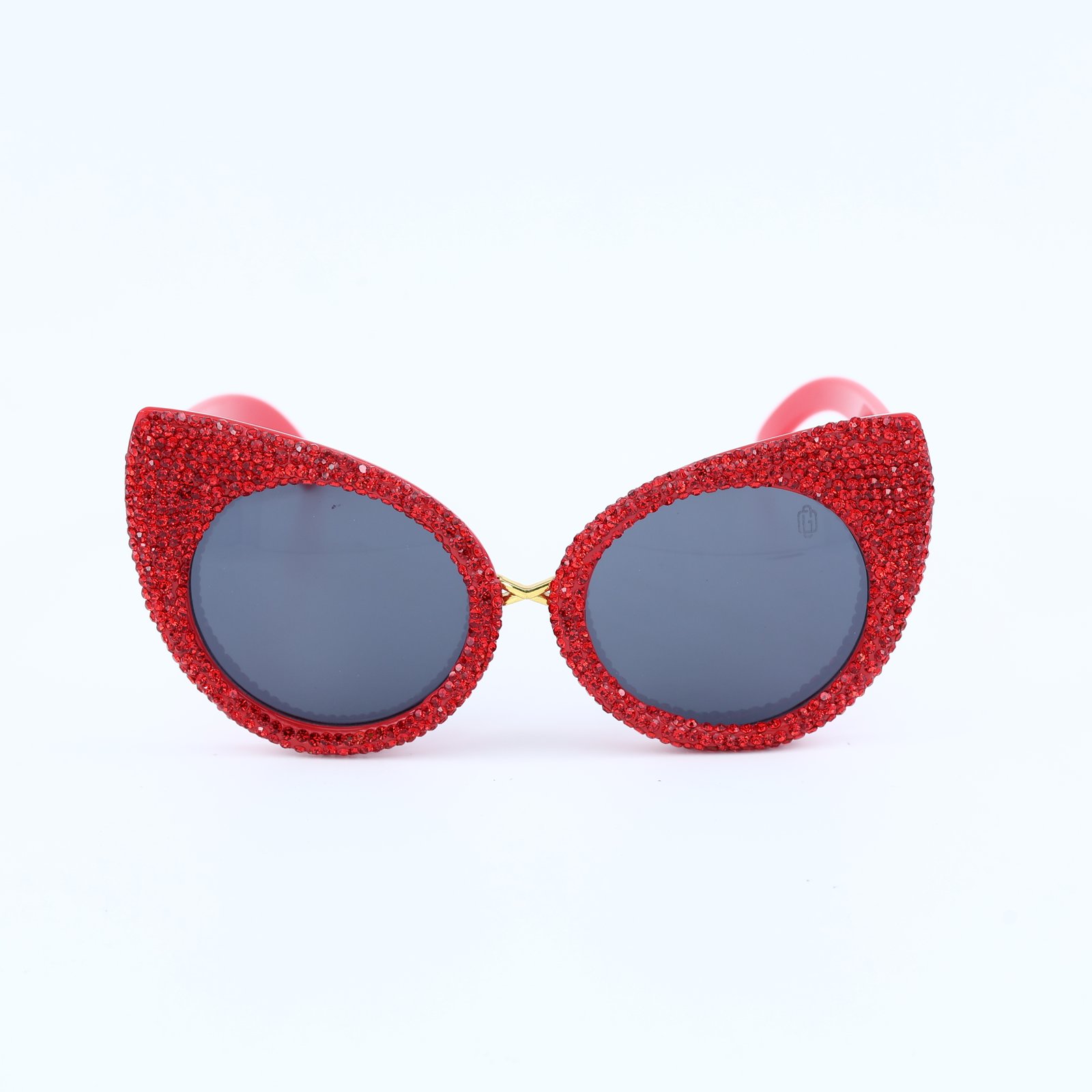 OG Ruby Queen Cat-Eye Sunglasses | Red Crystal Studded Luxury Party Shades for Women