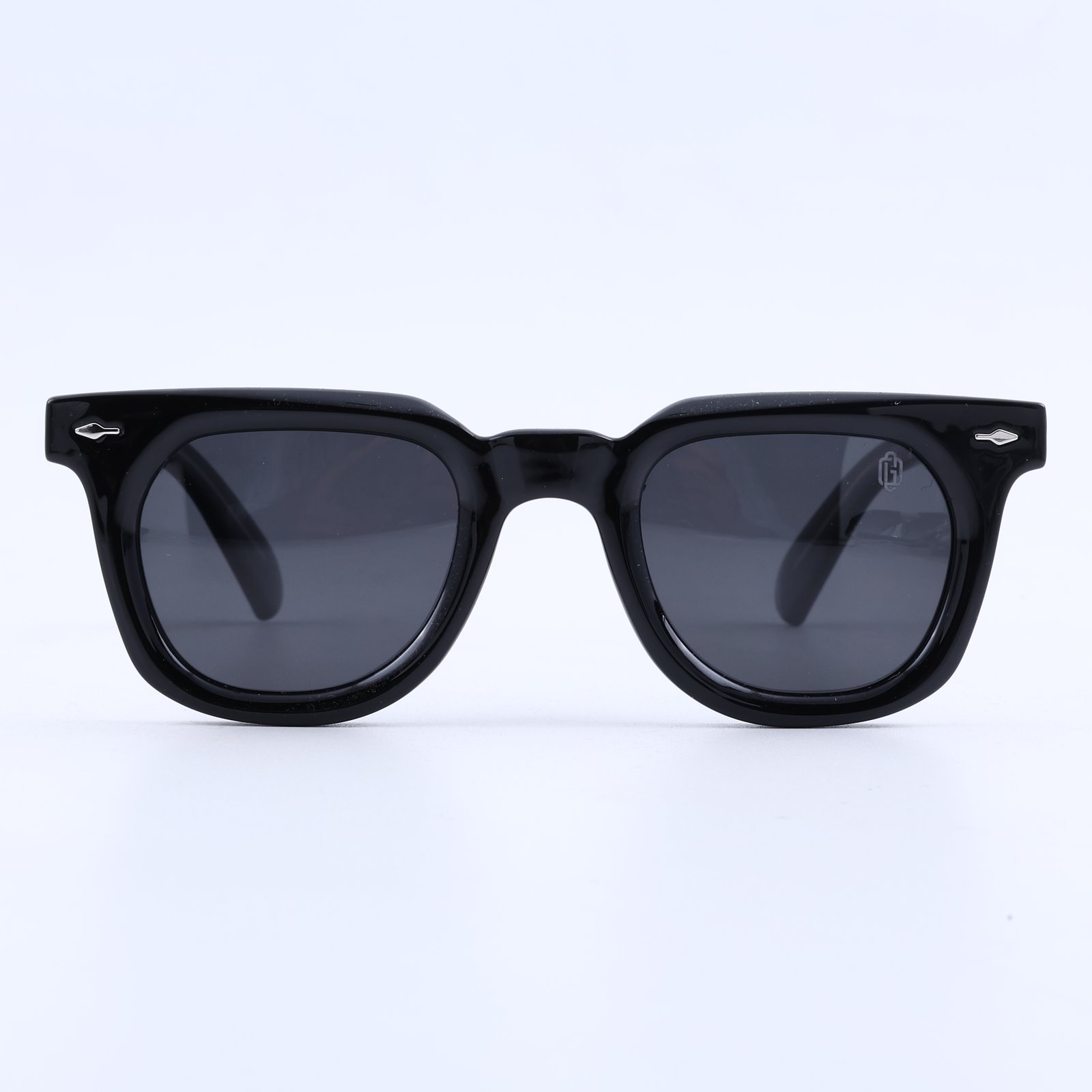 OG Shadow Baron | Luxury Black Oversized Square Sunglasses with Smoke Black Lenses