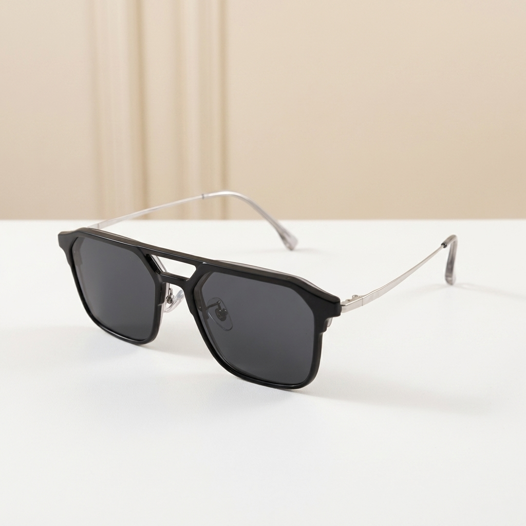 OG Shadow Blade | Modern Cut Bridge Black Clip OnSunglasses