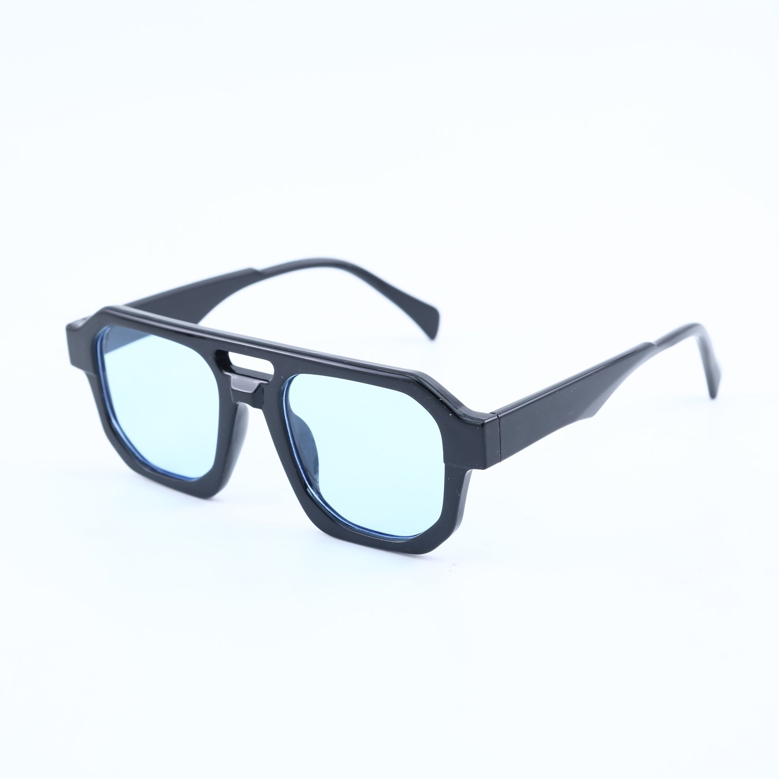 OG Shadow Ice | Bold Square Blue Tint Sunglasses