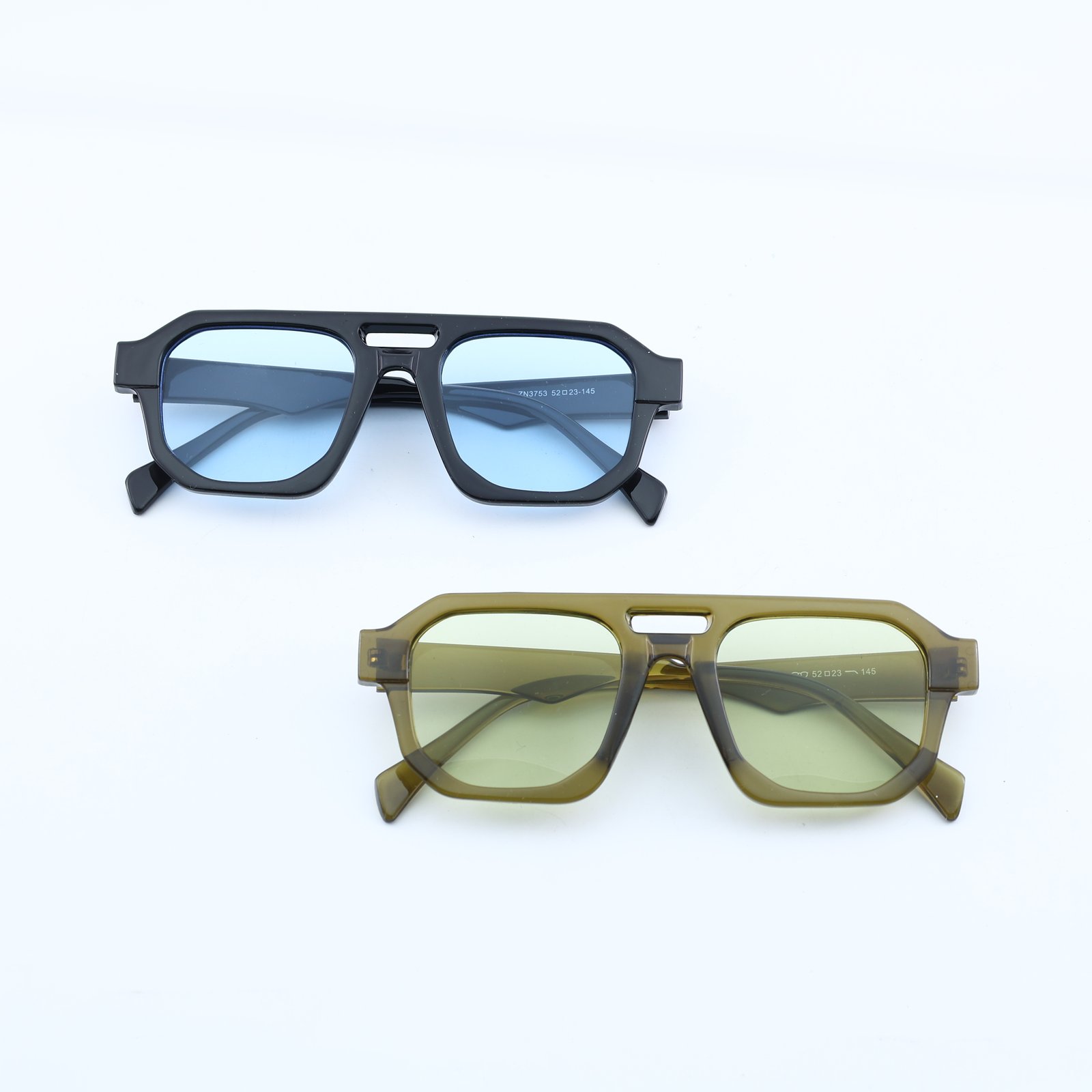 OG Shadow Ice | Bold Square Blue Tint Sunglasses