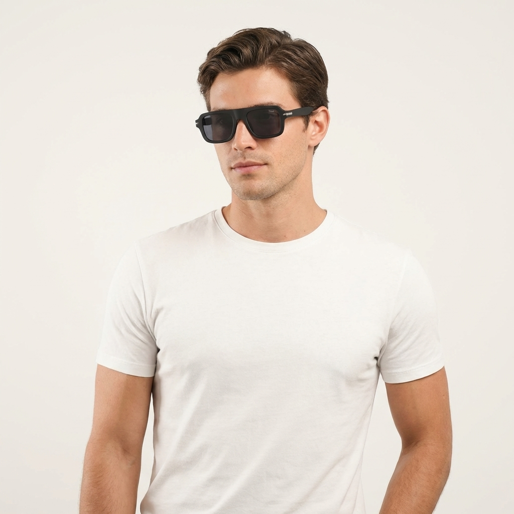 OG Shadow Luxe | Matte Black Classic Square Sunglasses