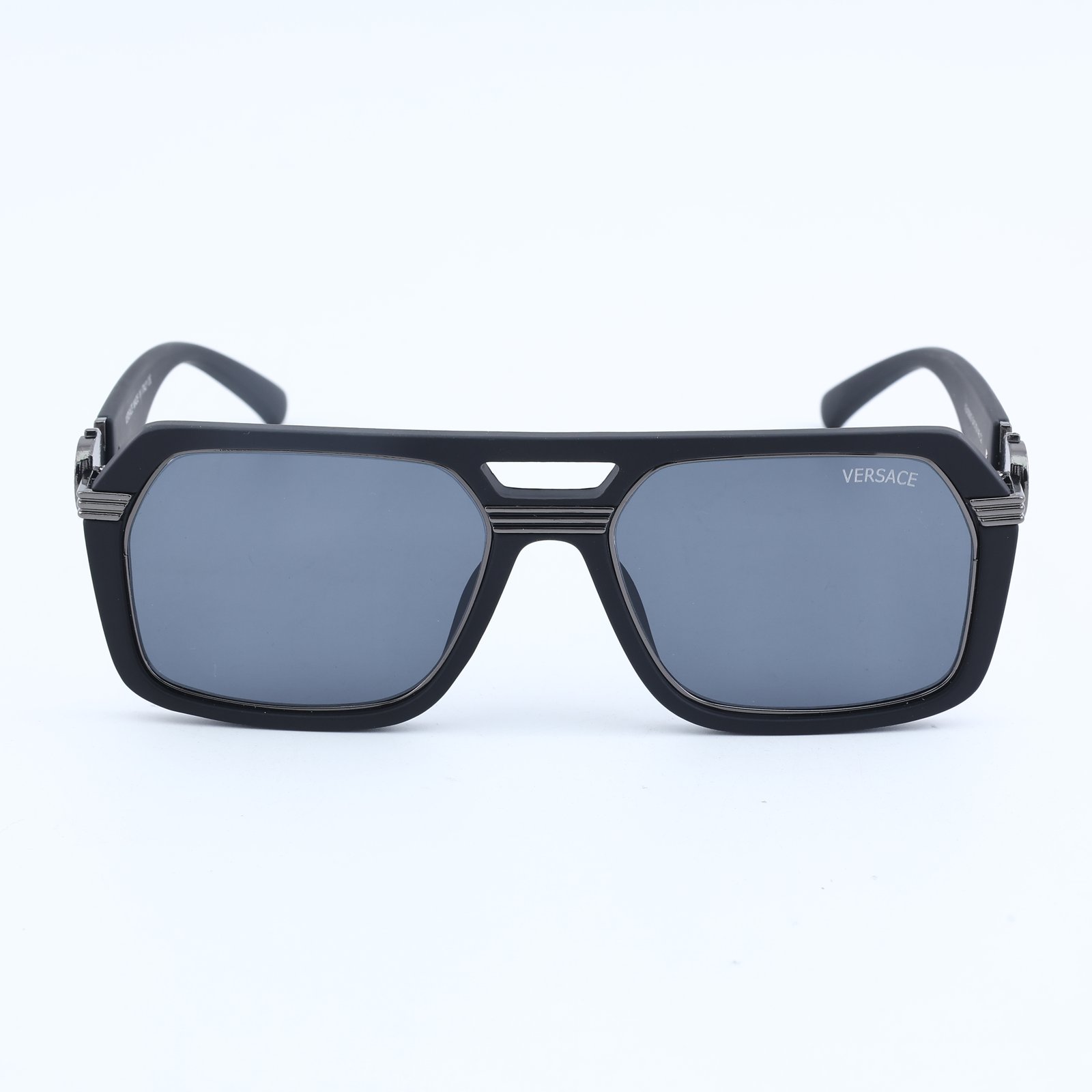 OG Shadow Medusa | Black Chrome Statement Shield Sunglasses