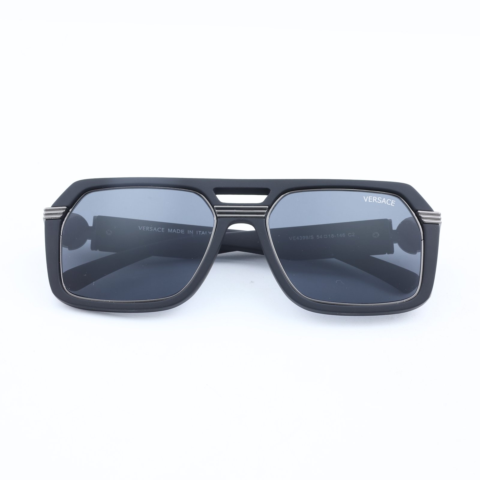 OG Shadow Medusa | Black Chrome Statement Shield Sunglasses