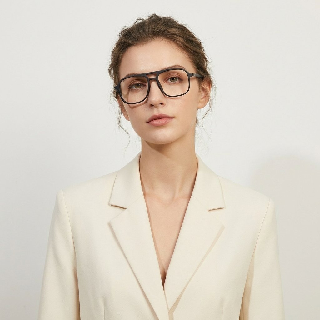 OG Shadow Pilot | Black Frame Square Aviator Sunglasses For Men