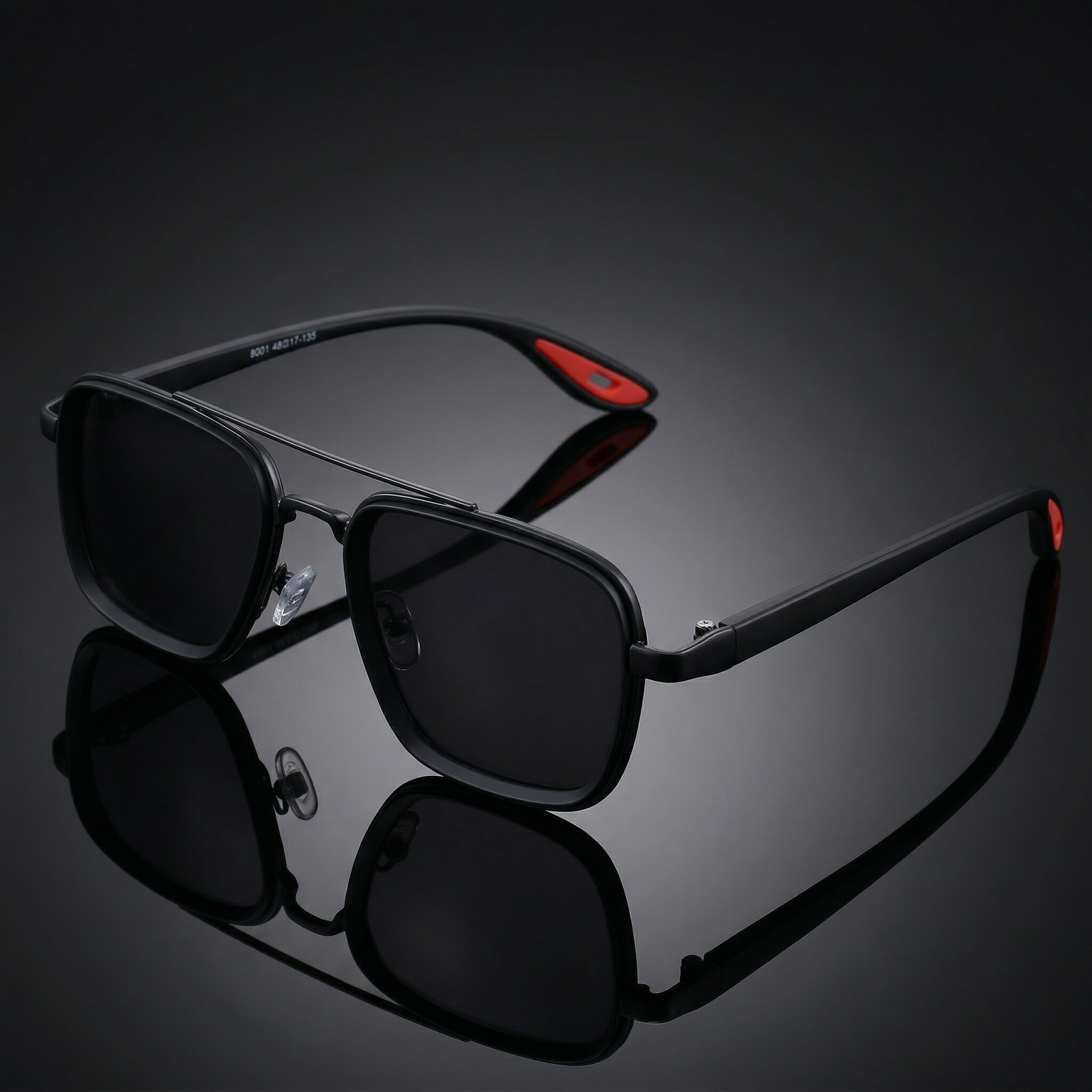 OG Shadow Pilot | Black Square Aviator Sunglasses