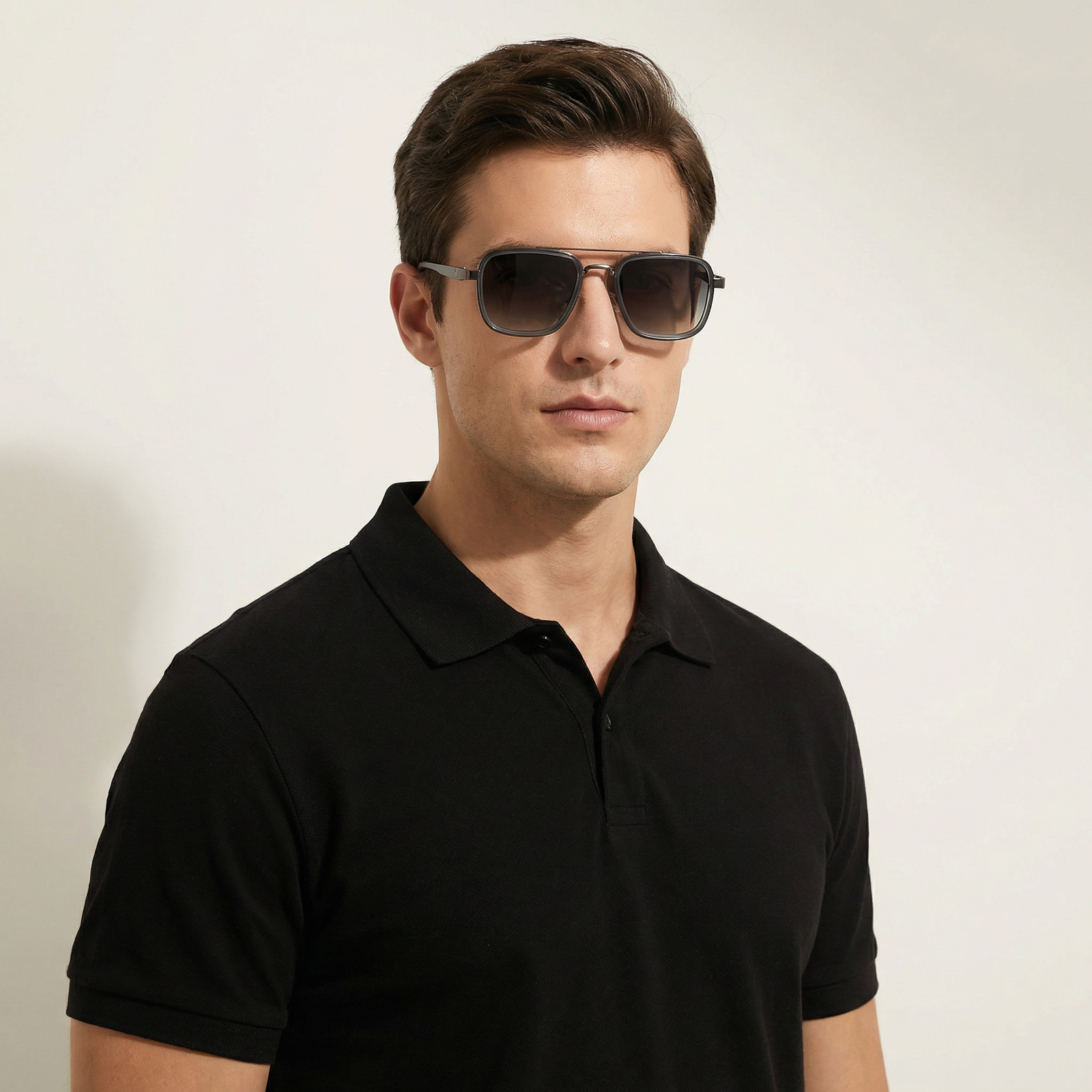 OG Shadow Pilot | Black Square Aviator Sunglasses