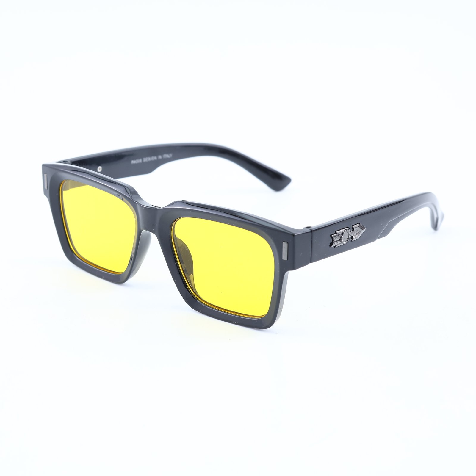 OG Shadow Rider | Glossy Black Square Sunglasses