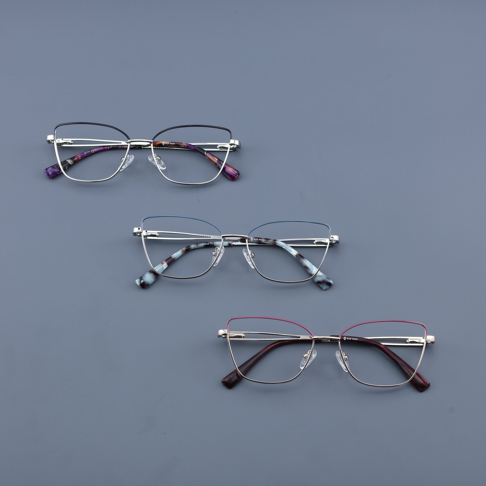 OG Silver Breeze | Sky Blue Metal Eyeglasses