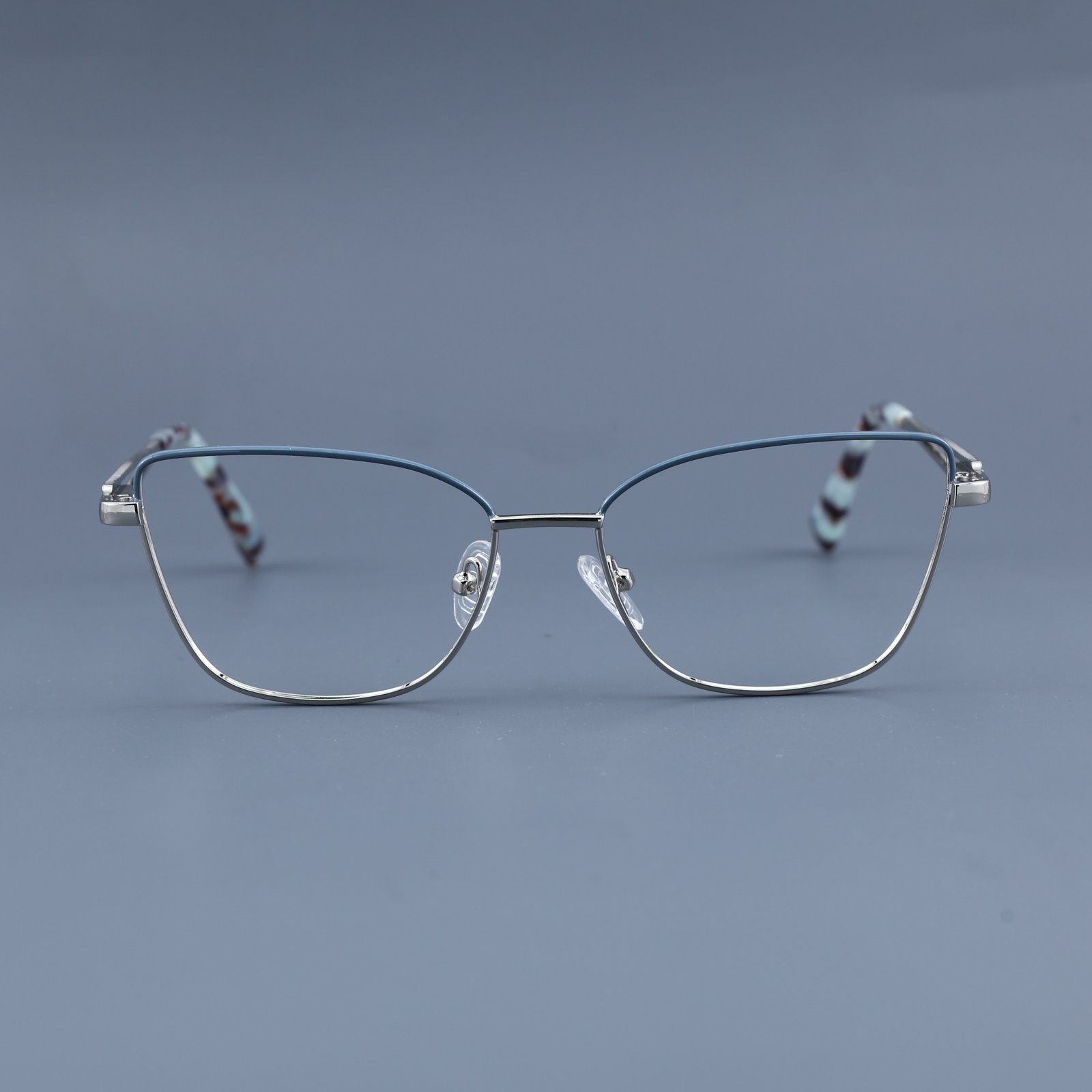 OG Silver Breeze | Sky Blue Metal Eyeglasses