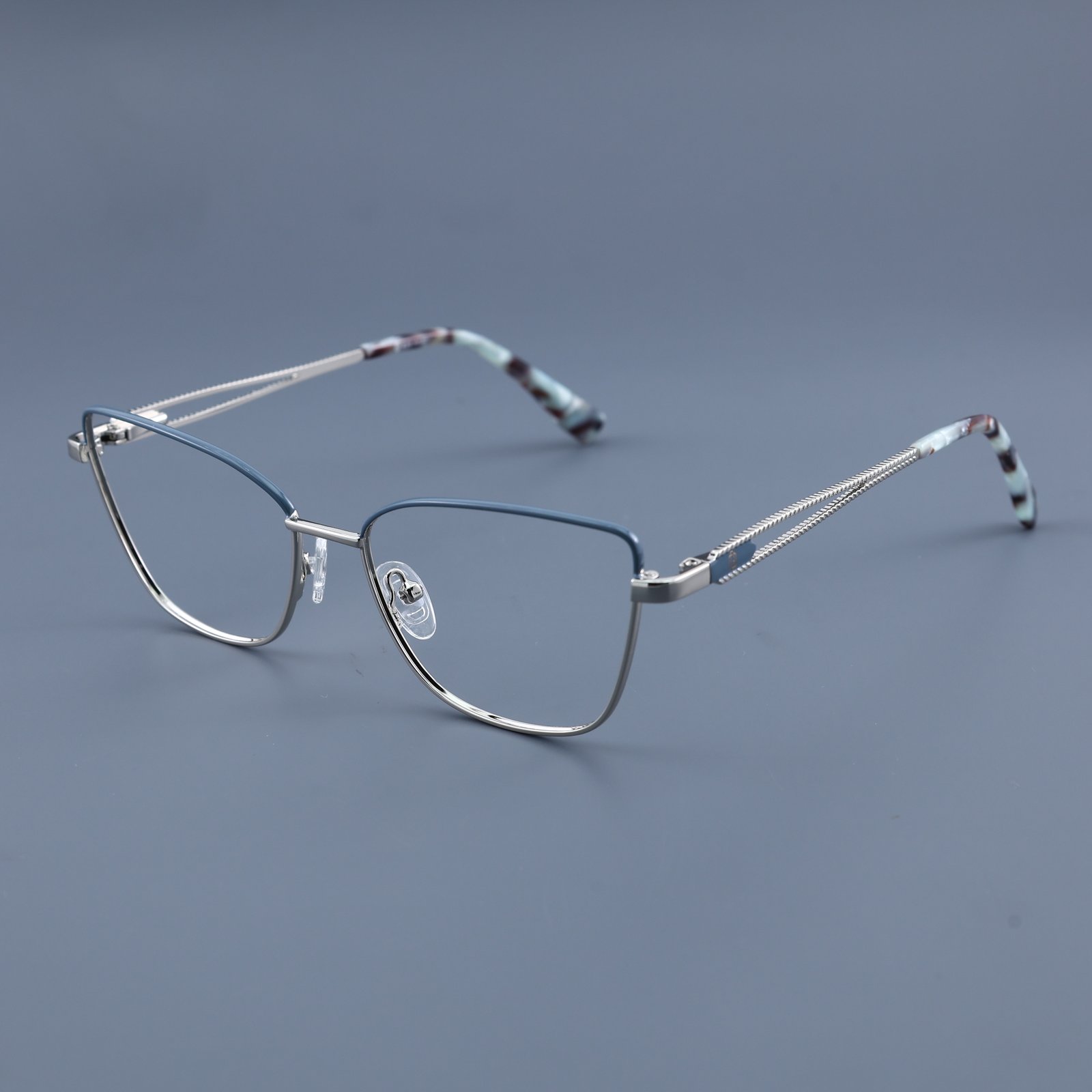 OG Silver Breeze | Sky Blue Metal Eyeglasses