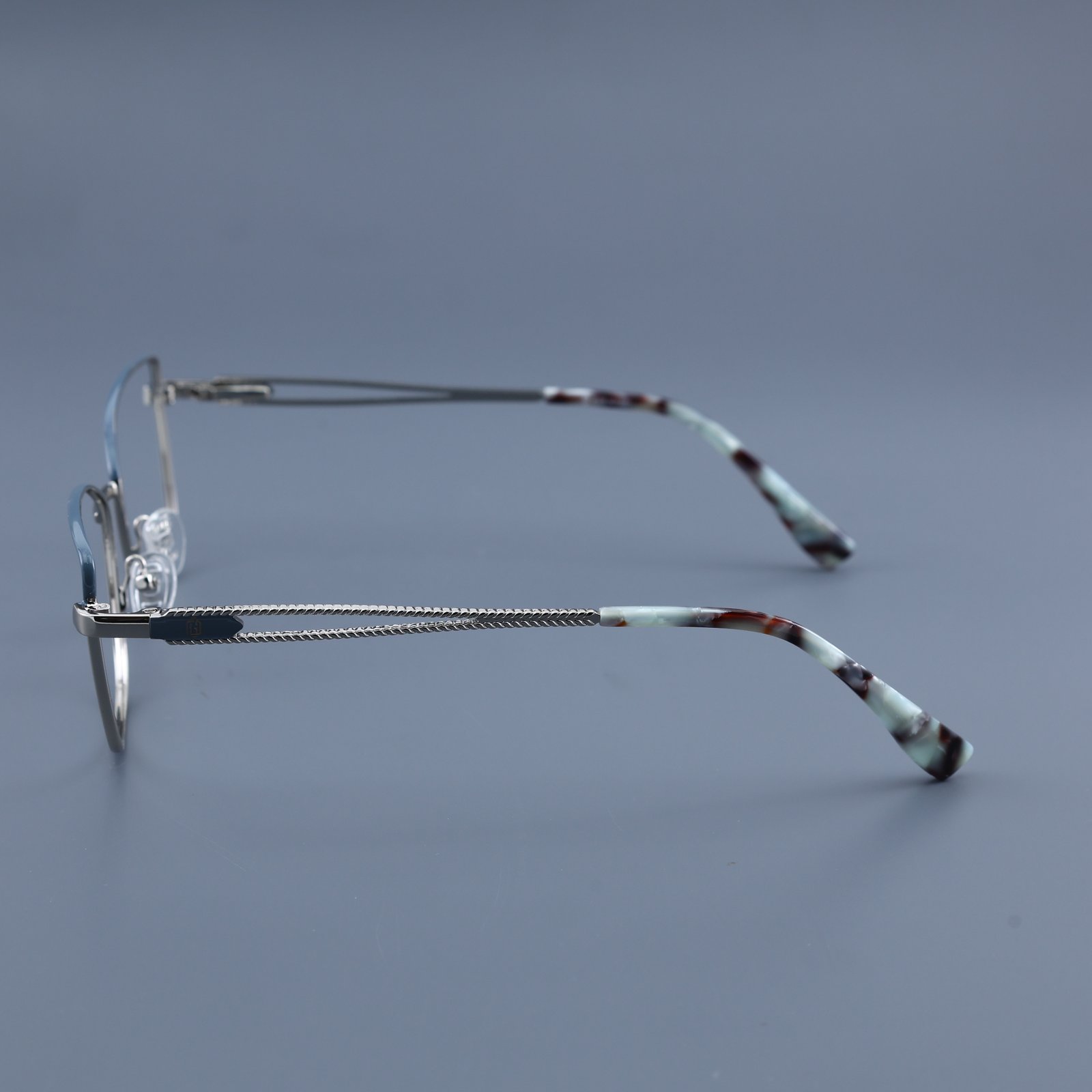 OG Silver Breeze | Sky Blue Metal Eyeglasses