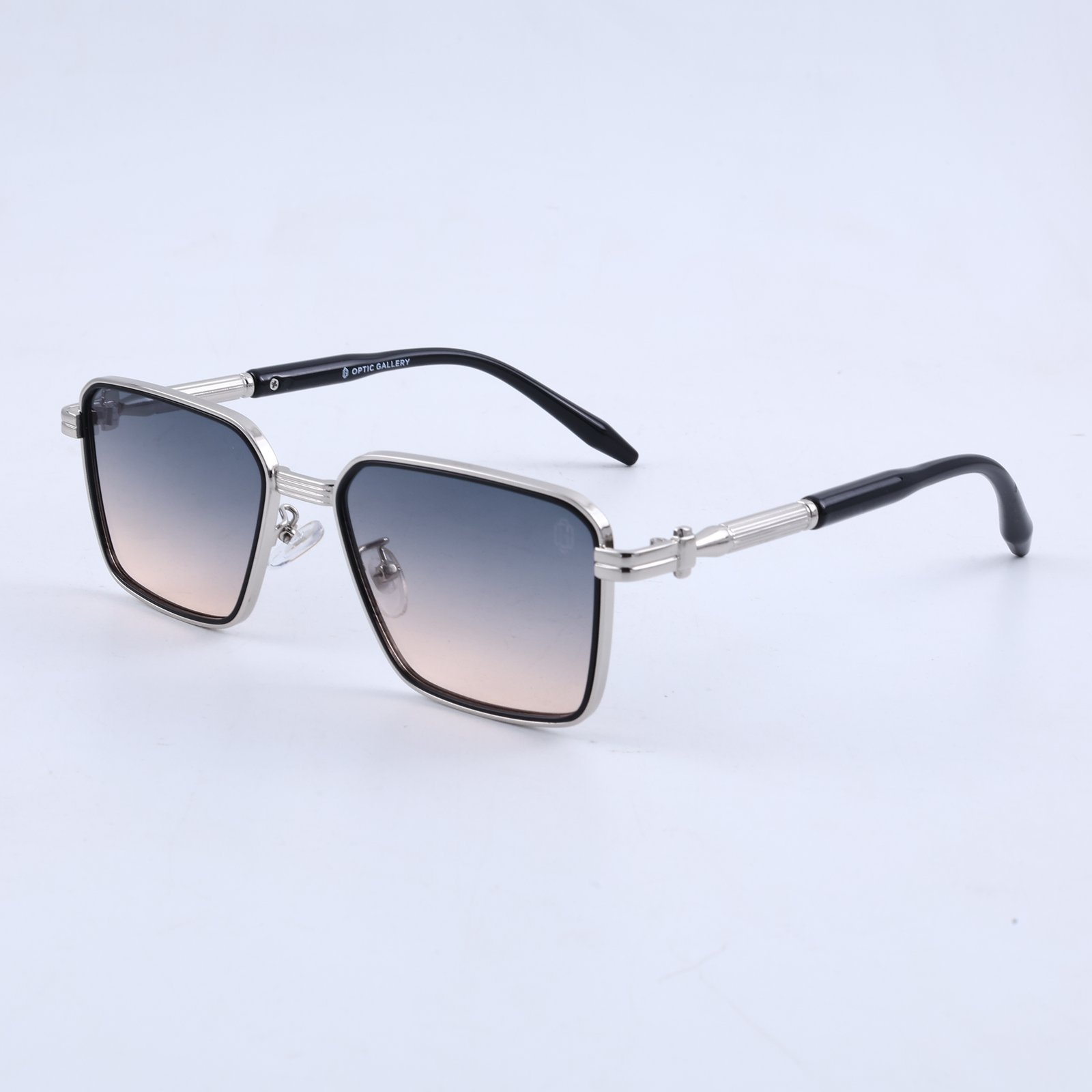 OG Silver Crest | Premium Silver Frame Sunglasses with Ice Smoke Gradient Lenses