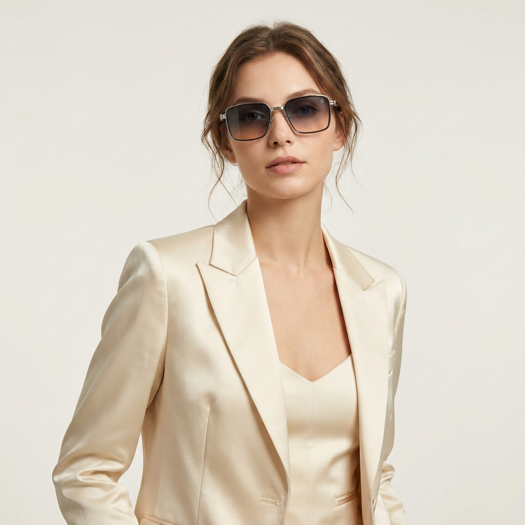 OG Silver Crest | Premium Silver Frame Sunglasses with Ice Smoke Gradient Lenses