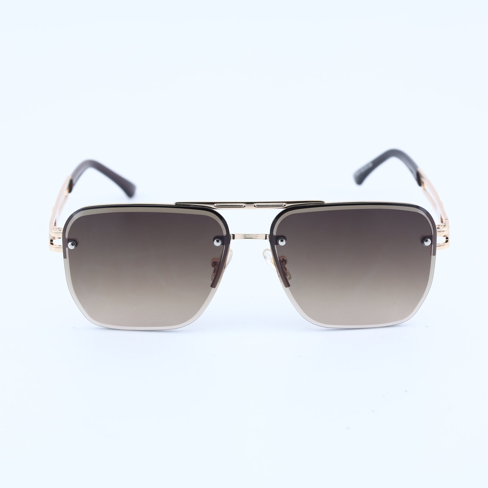 OG Silver Mist | Rimless Gradient Square Sunglasses