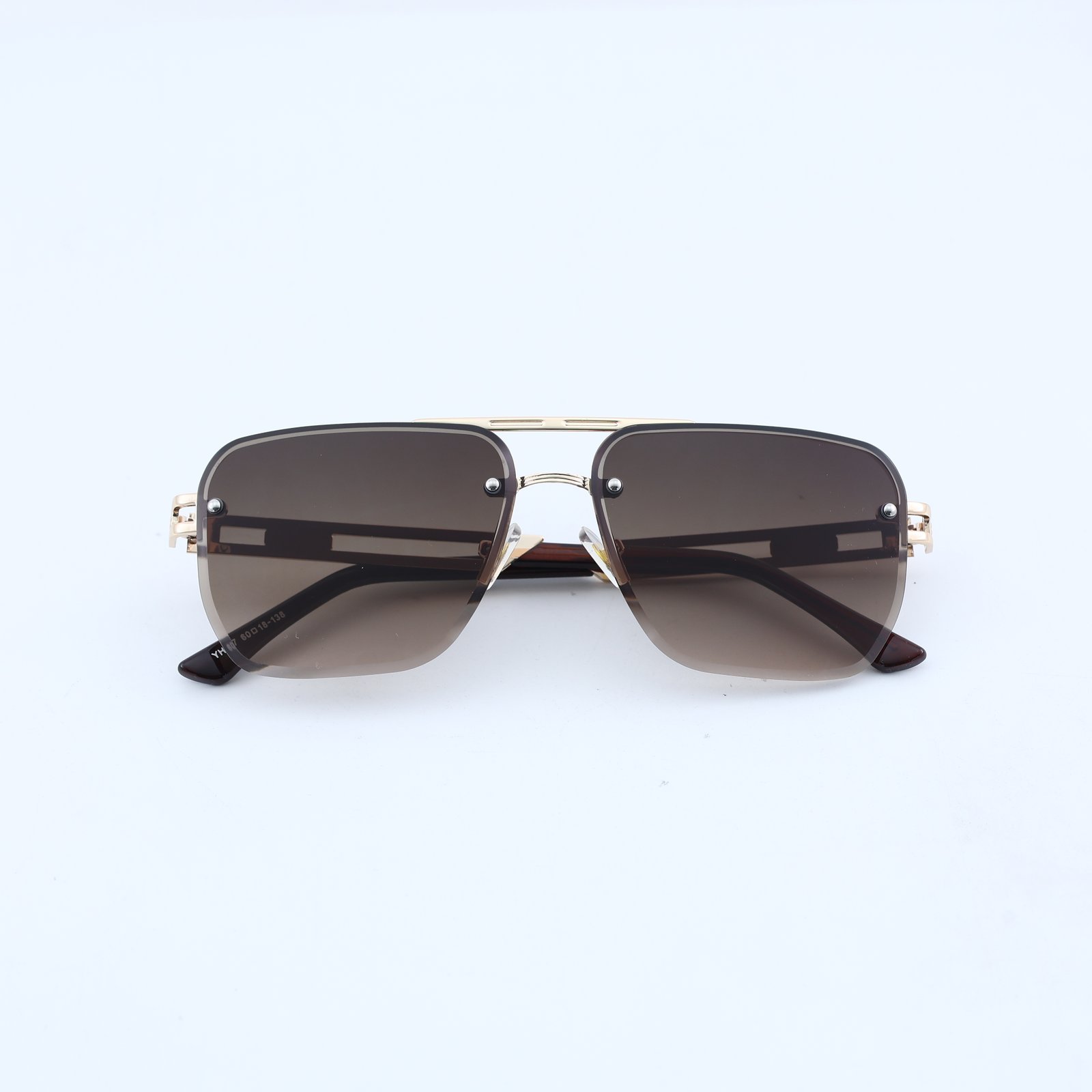 OG Silver Mist | Rimless Gradient Square Sunglasses