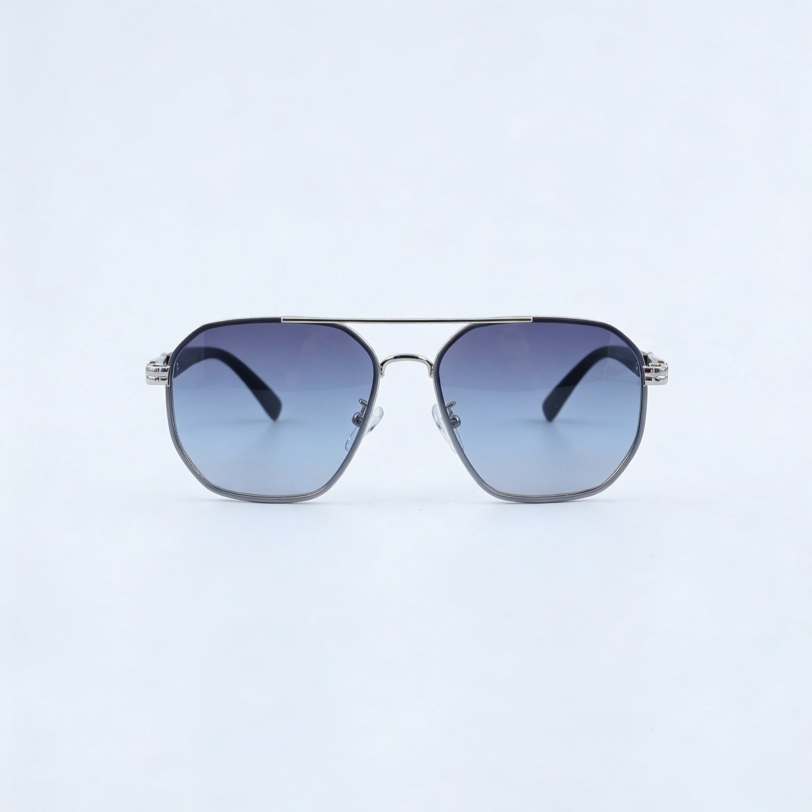 OG Silver Monarch | Textured Silver Aviator Sunglasses