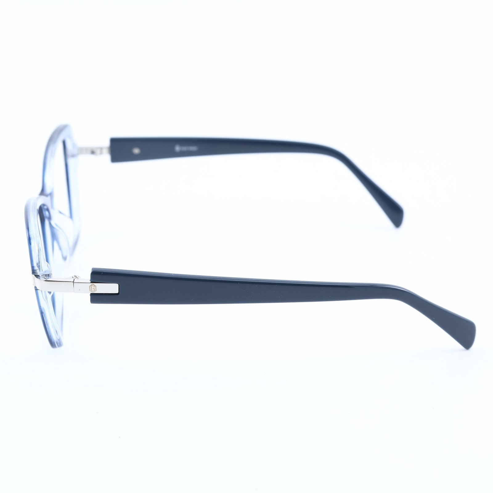 OG Sky Glow Full Rim Square Eyeglasses | Transparent Ice Blue Lightweight Optical Frame for Women