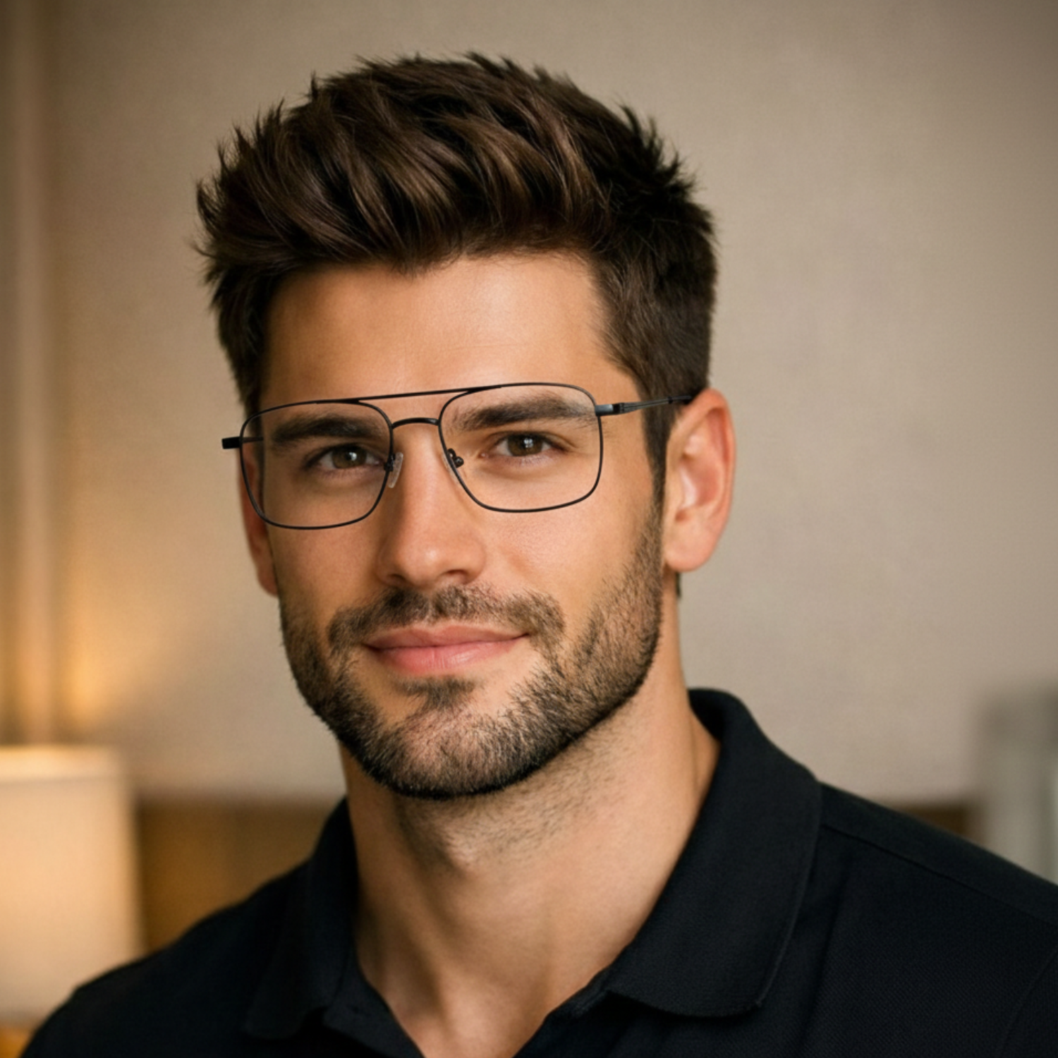 OG Sky Line Square Full Rim Eyeglasses | Premium Lightweight Optical Frame for Men