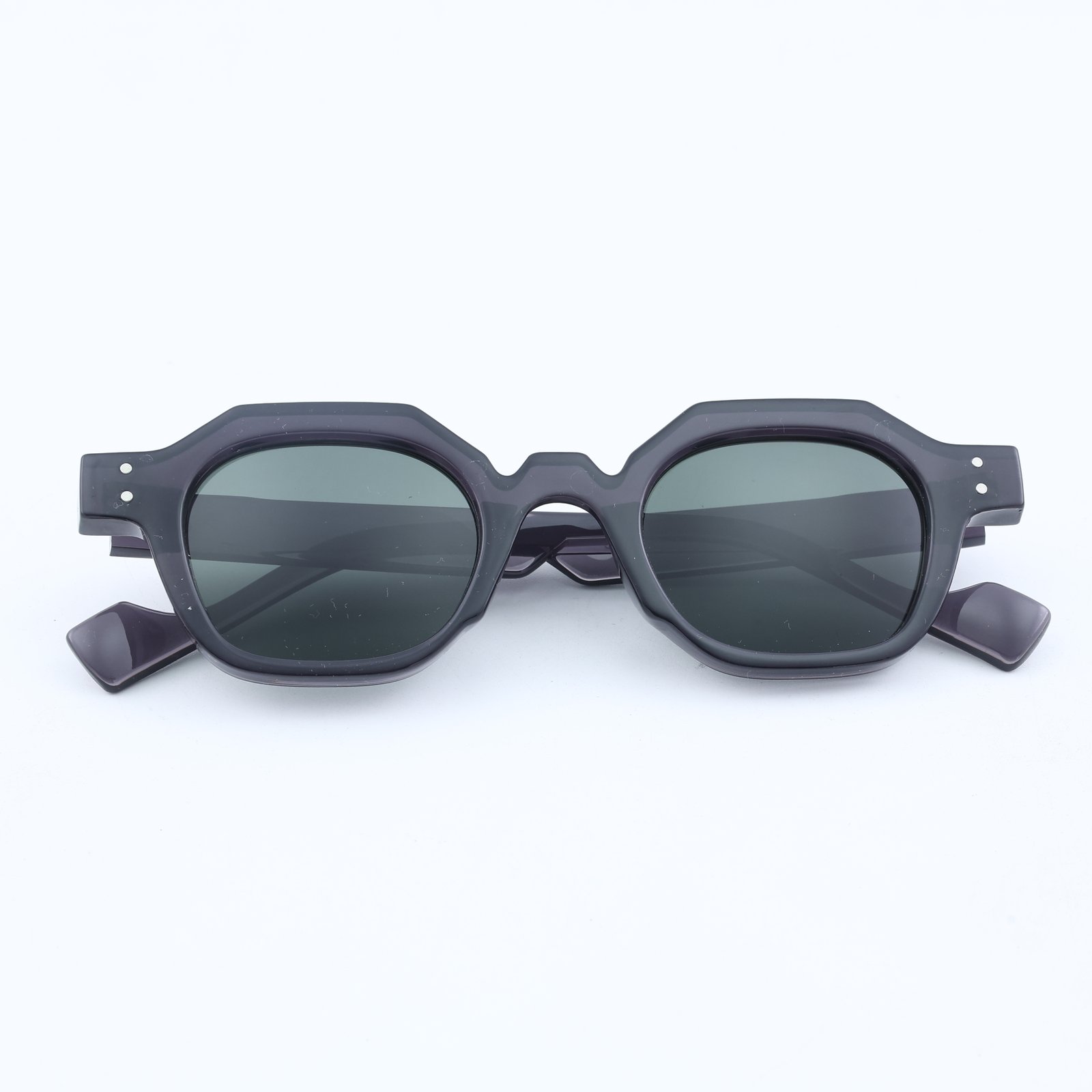 OG Smoke Cut | Geometric Round Matte Sunglasses