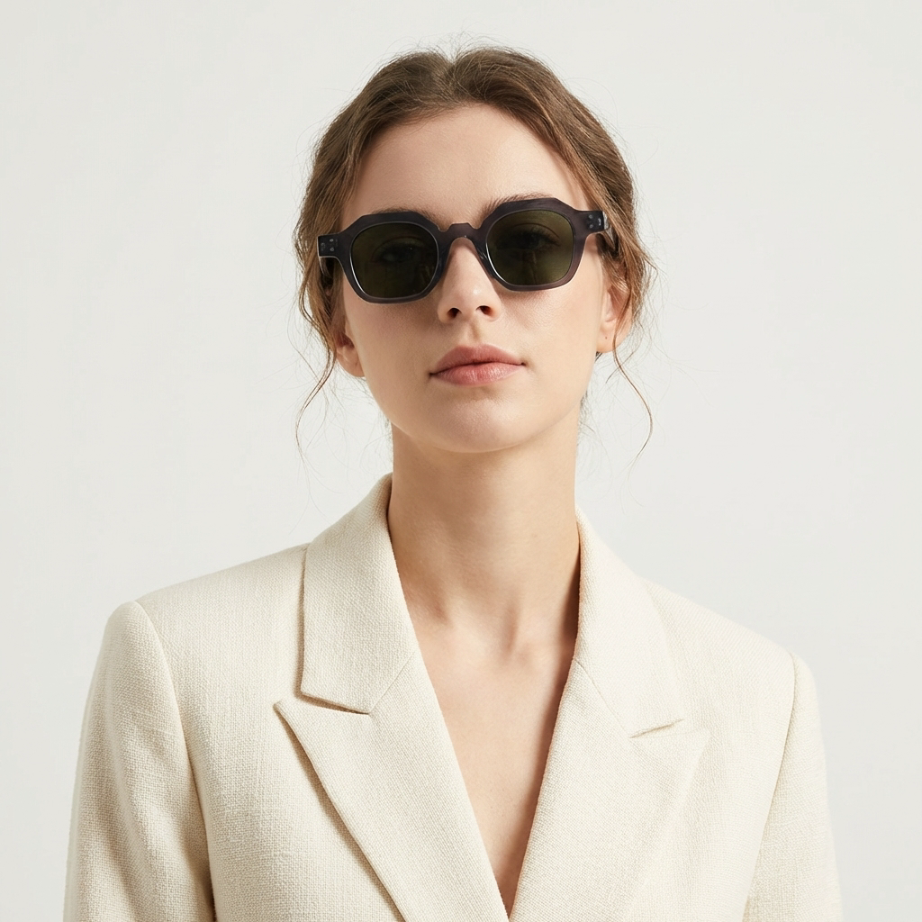 OG Smoke Cut | Geometric Round Matte Sunglasses