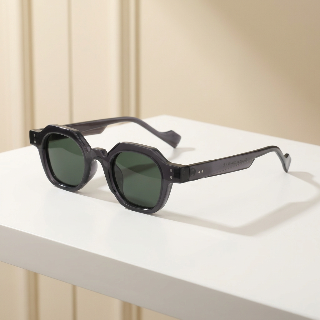 OG Smoke Cut | Geometric Round Matte Sunglasses