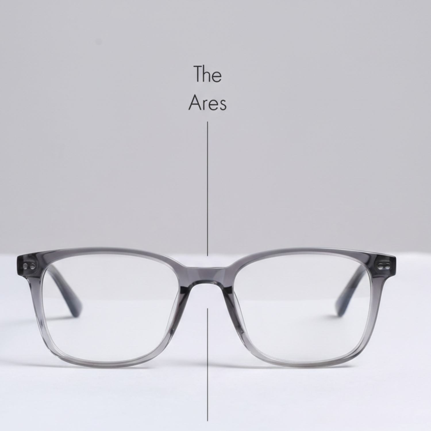 OG Smoky Crystal Full Rim Square Eyeglasses for Men