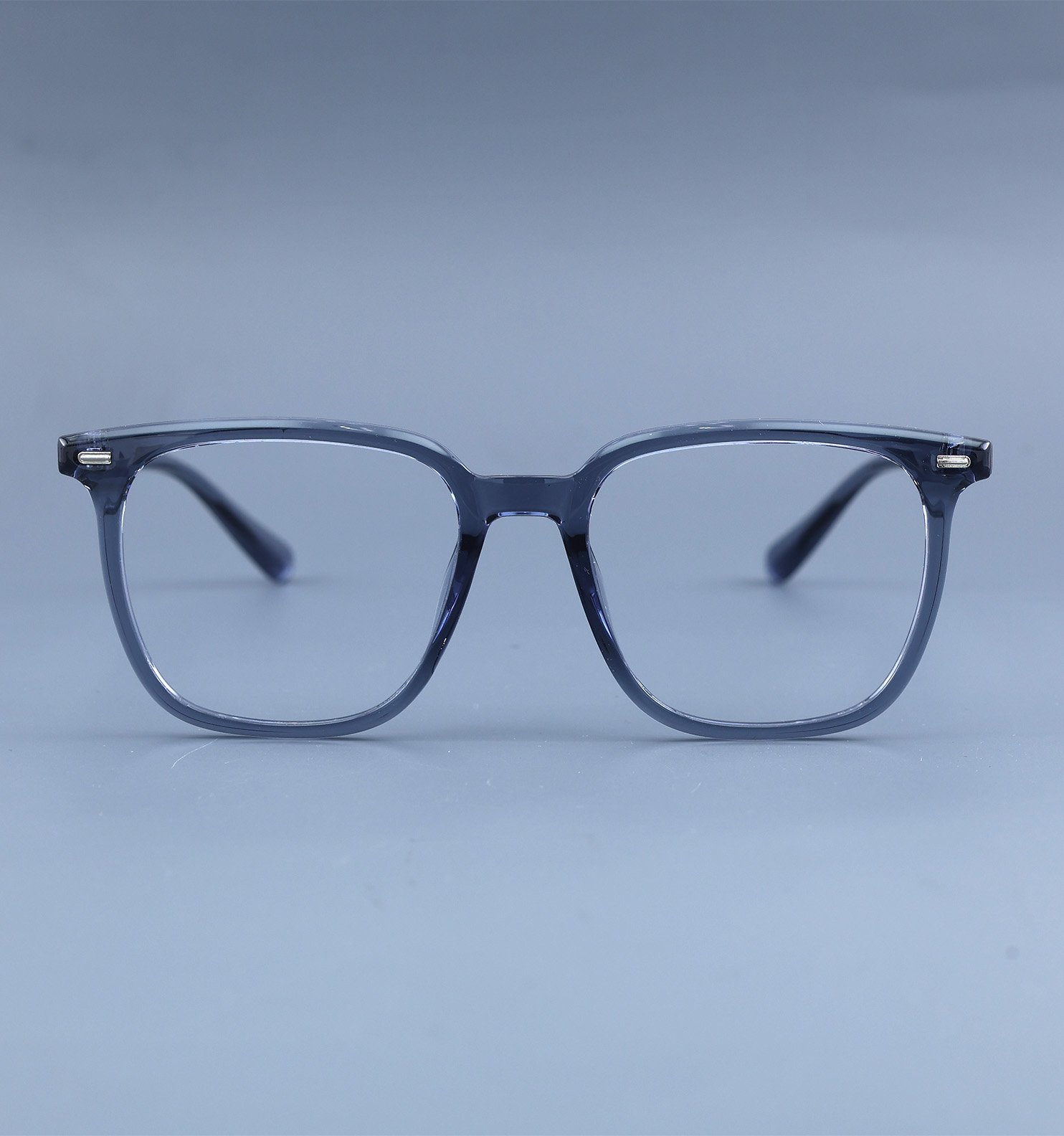 OG Smoky Crystal Full Rim Square Eyeglasses for Men