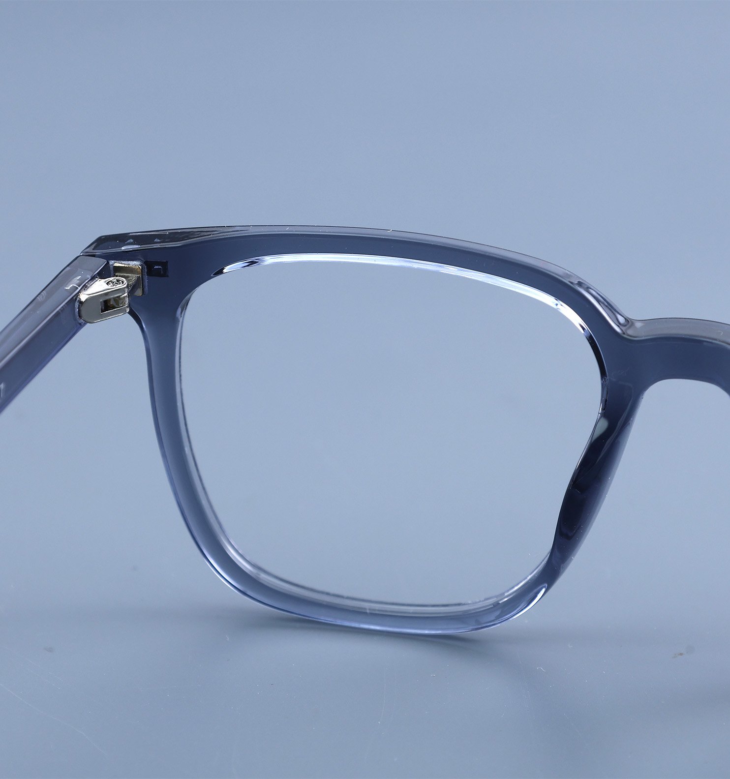 OG Smoky Crystal Full Rim Square Eyeglasses for Men