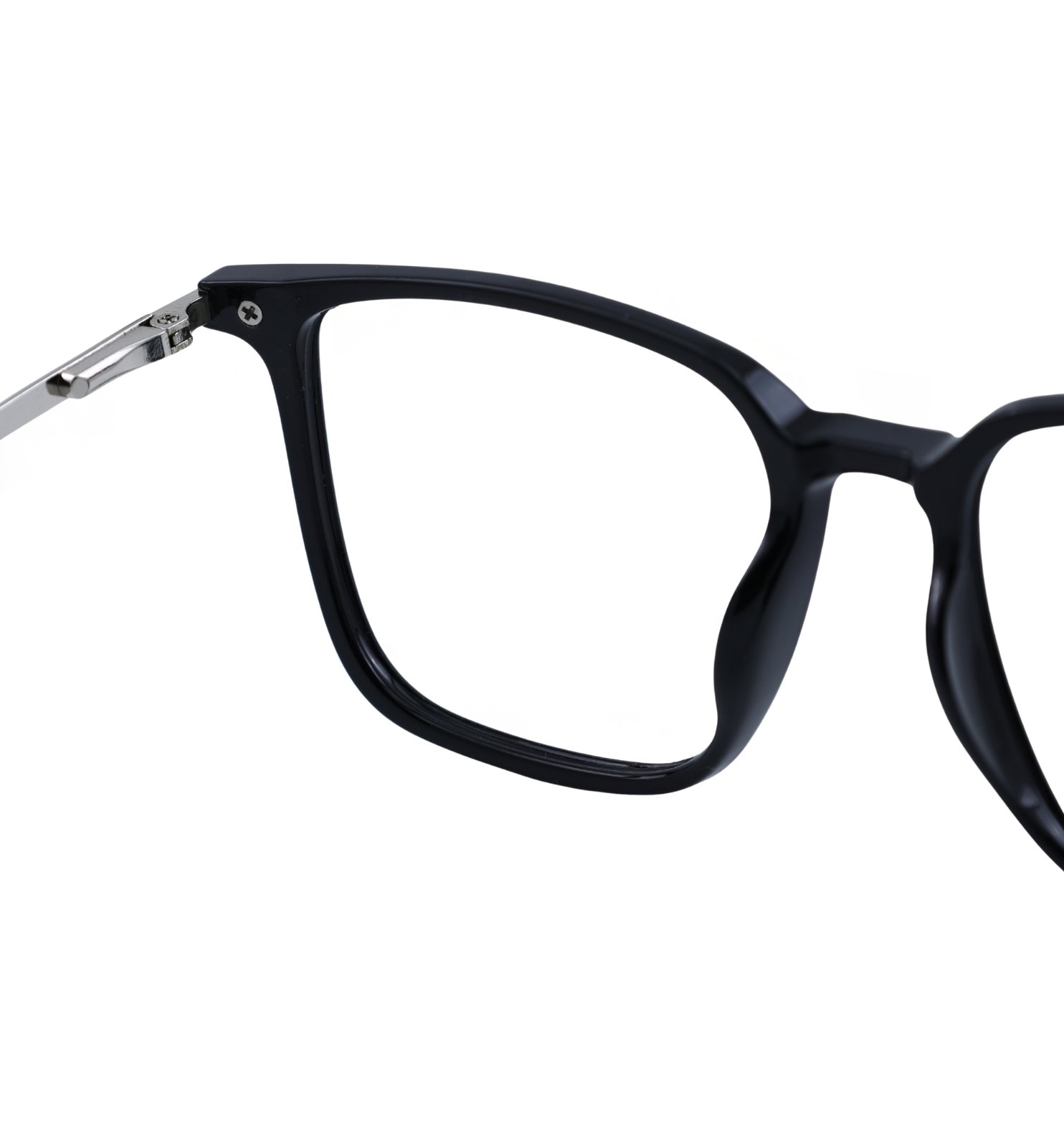 OG Square Everyday Full Rim Optical Frame – Black & Pink | Unisex Daily Wear Eyeglasses
