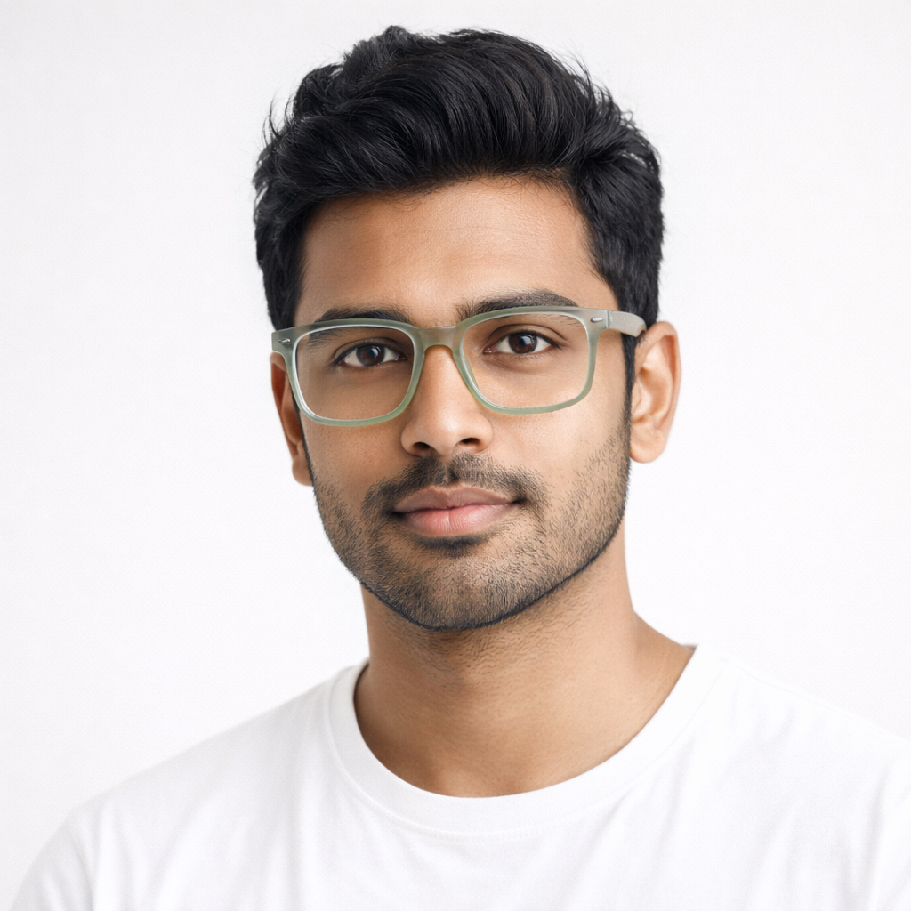 OG Square Frame Eyeglasses | Classic Full Rim Optical Frame for Men