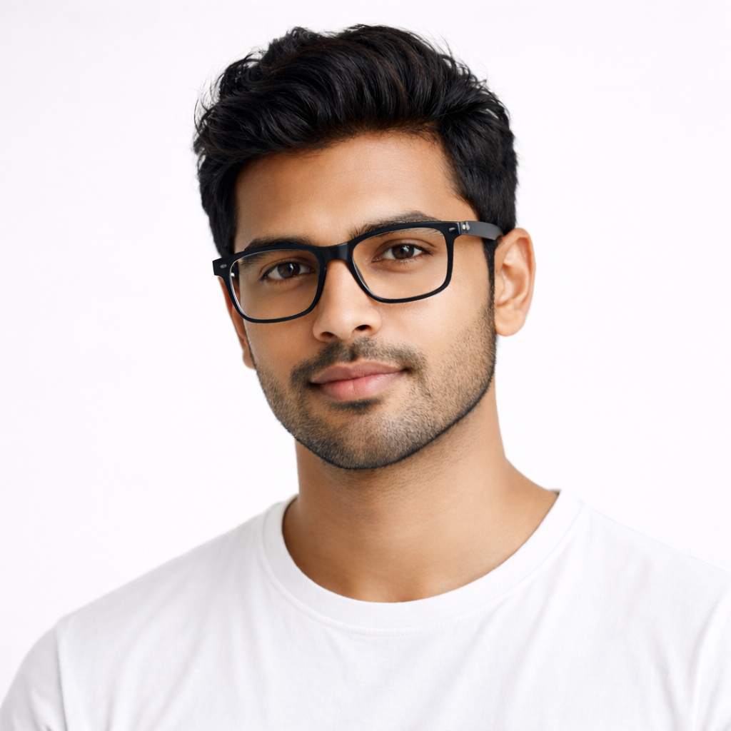 OG Square Frame Eyeglasses | Classic Full Rim Optical Frame for Men