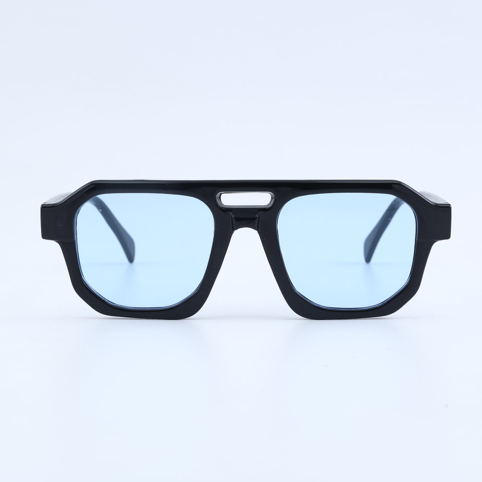 OG Stealth Blue | Bold Shield Frame Sunglasses