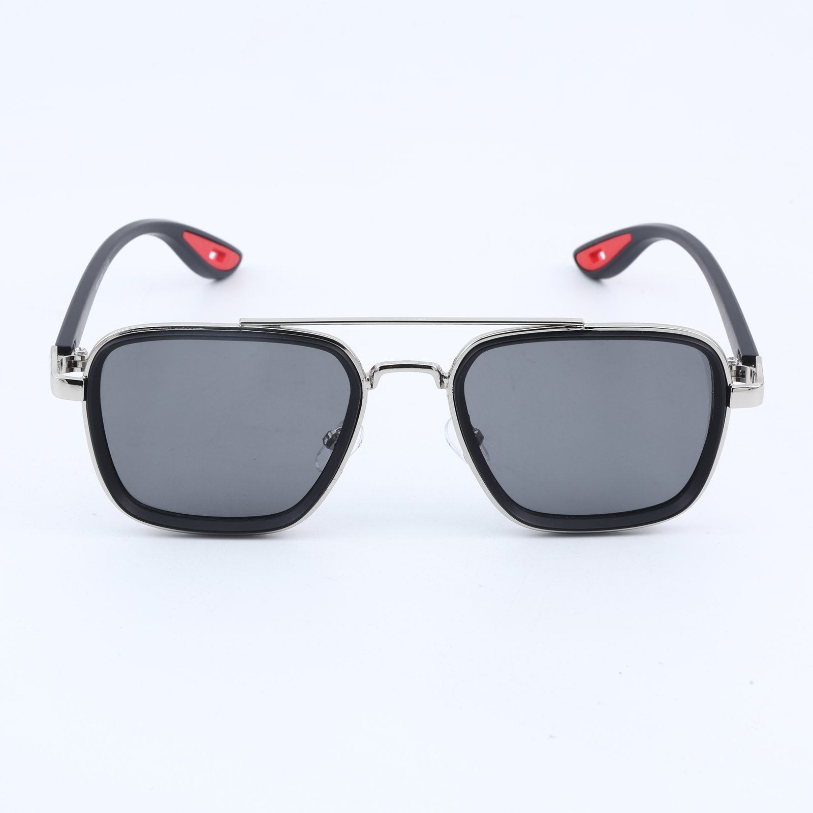 OG Steel Shadow | Silver Frame Square Aviator Sunglasses