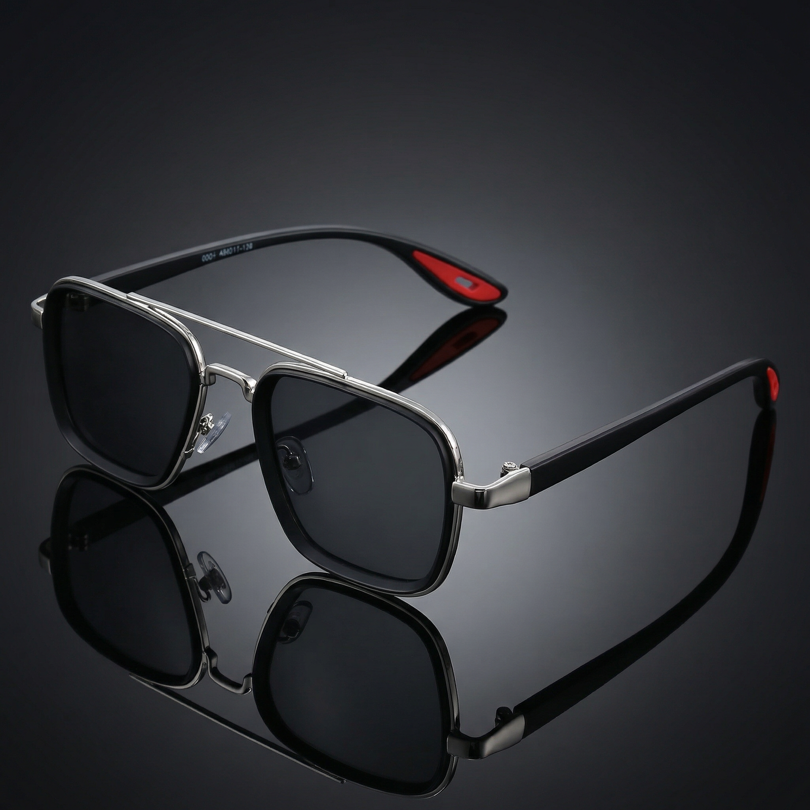 OG Steel Shadow | Silver Frame Square Aviator Sunglasses