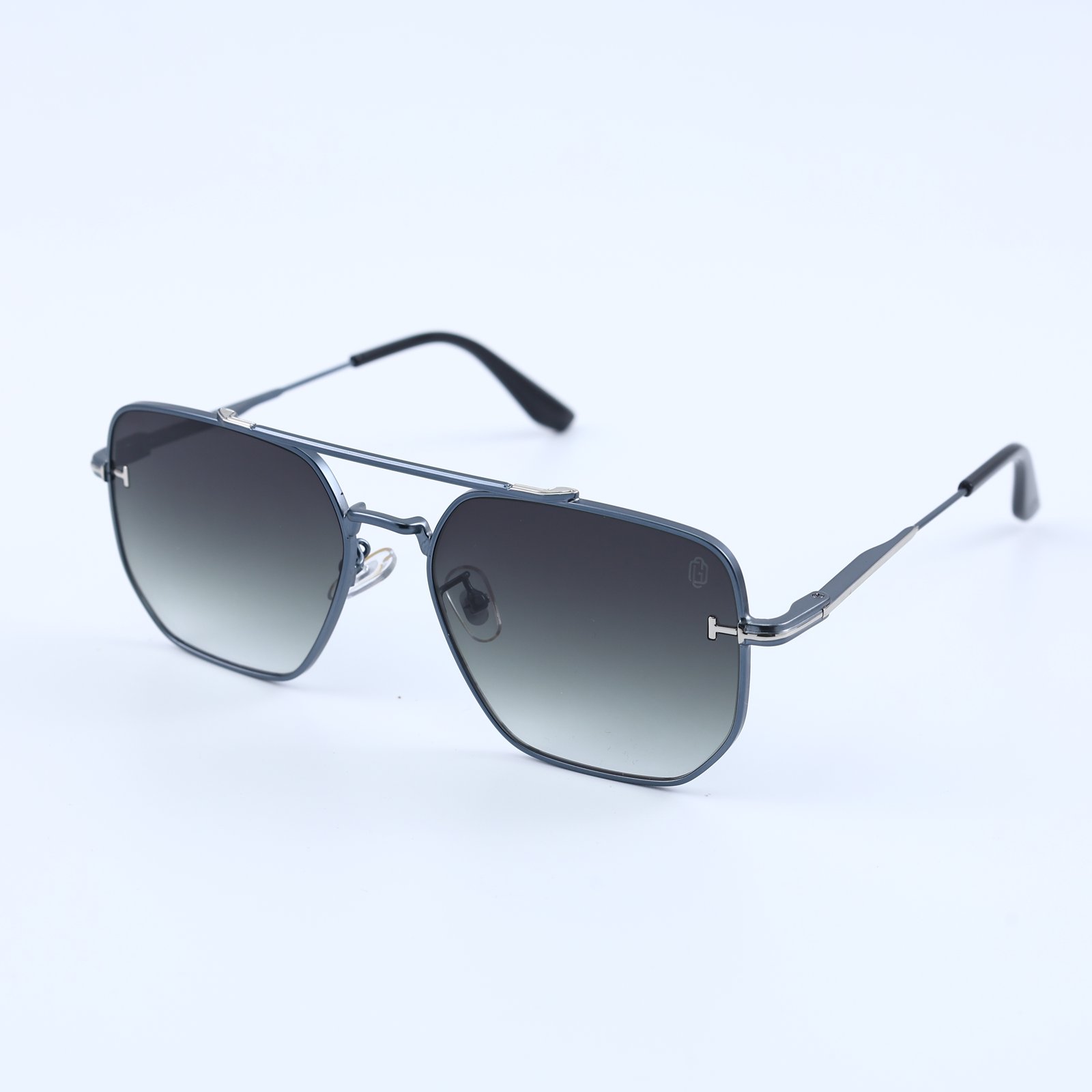 OG Steel Vision | Gunmetal Square Gradient Aviator Sunglasses