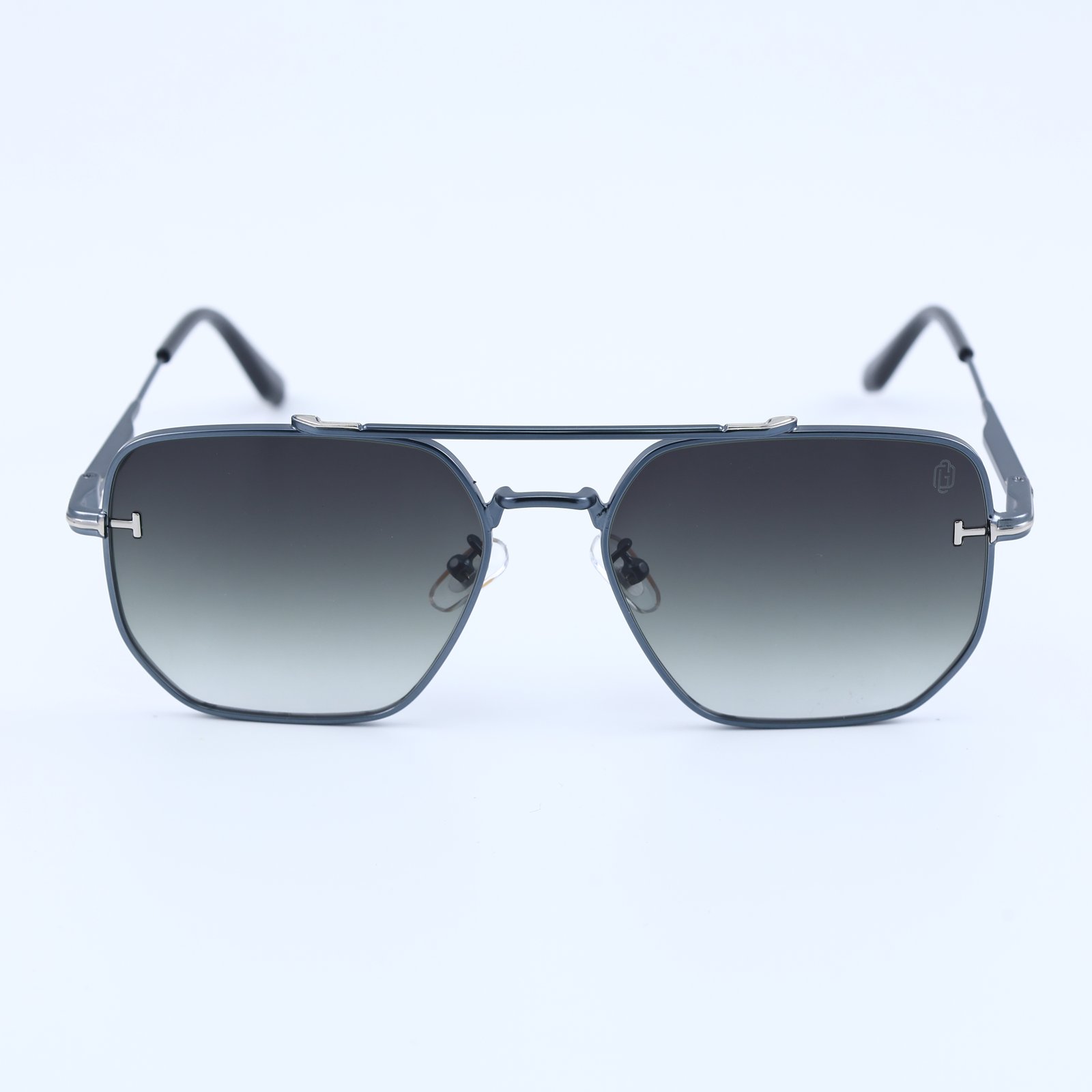 OG Steel Vision | Gunmetal Square Gradient Aviator Sunglasses