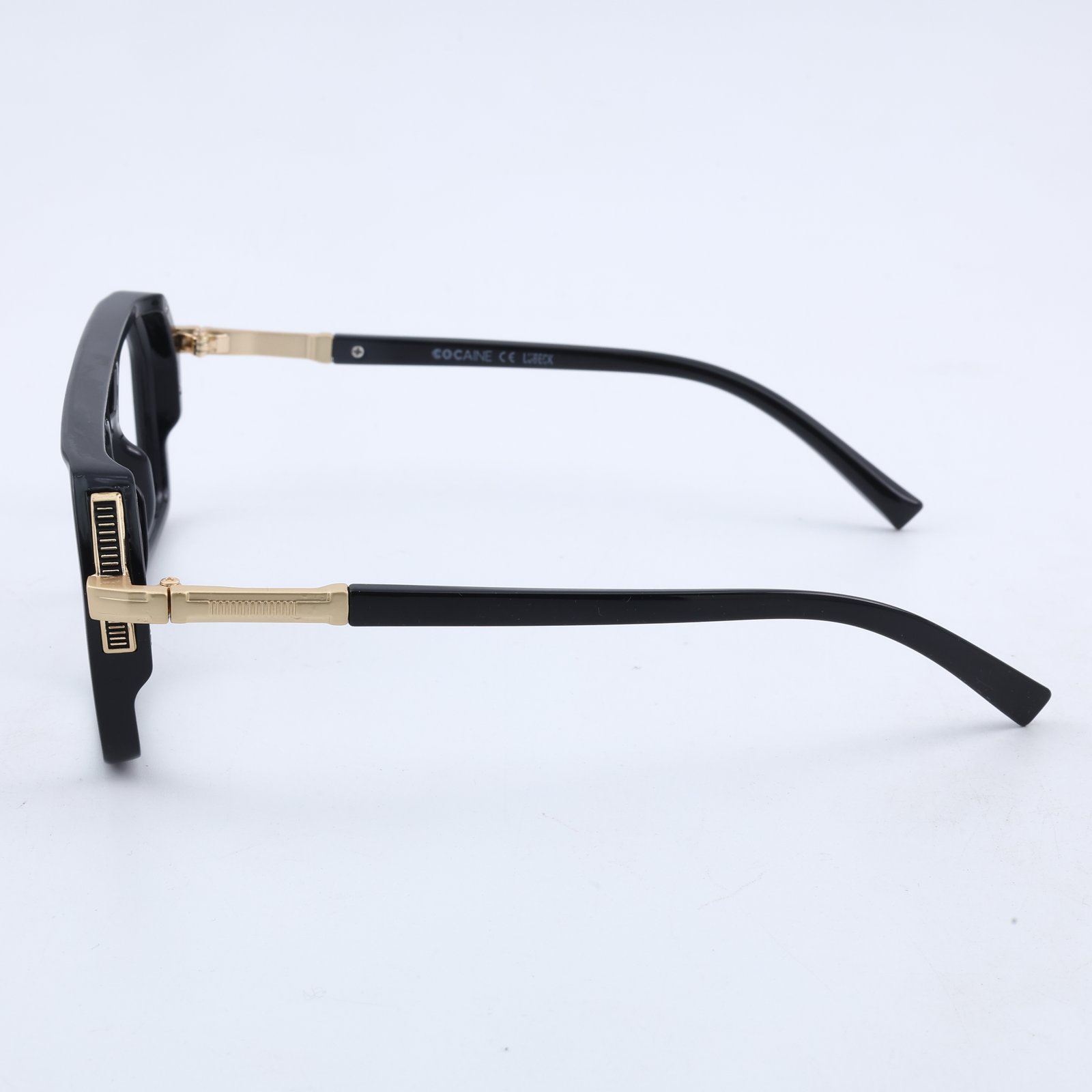 OG Titan Bar Full Rim Square Eyeglasses | Bold Premium Optical Frame with Metal Accent for Men