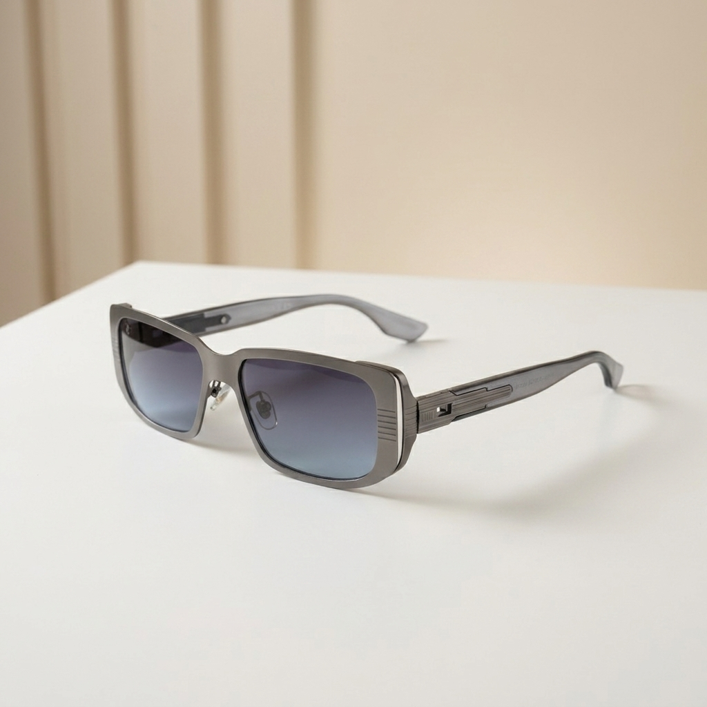 OG Titan Drift | Gunmetal Shield Blue Gradient Sunglasses