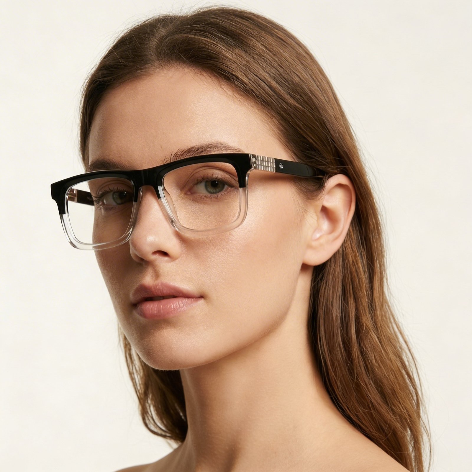 OG Urban Frost Full Rim Square Eyeglasses | Dual Tone Transparent Premium Optical Frame for Men