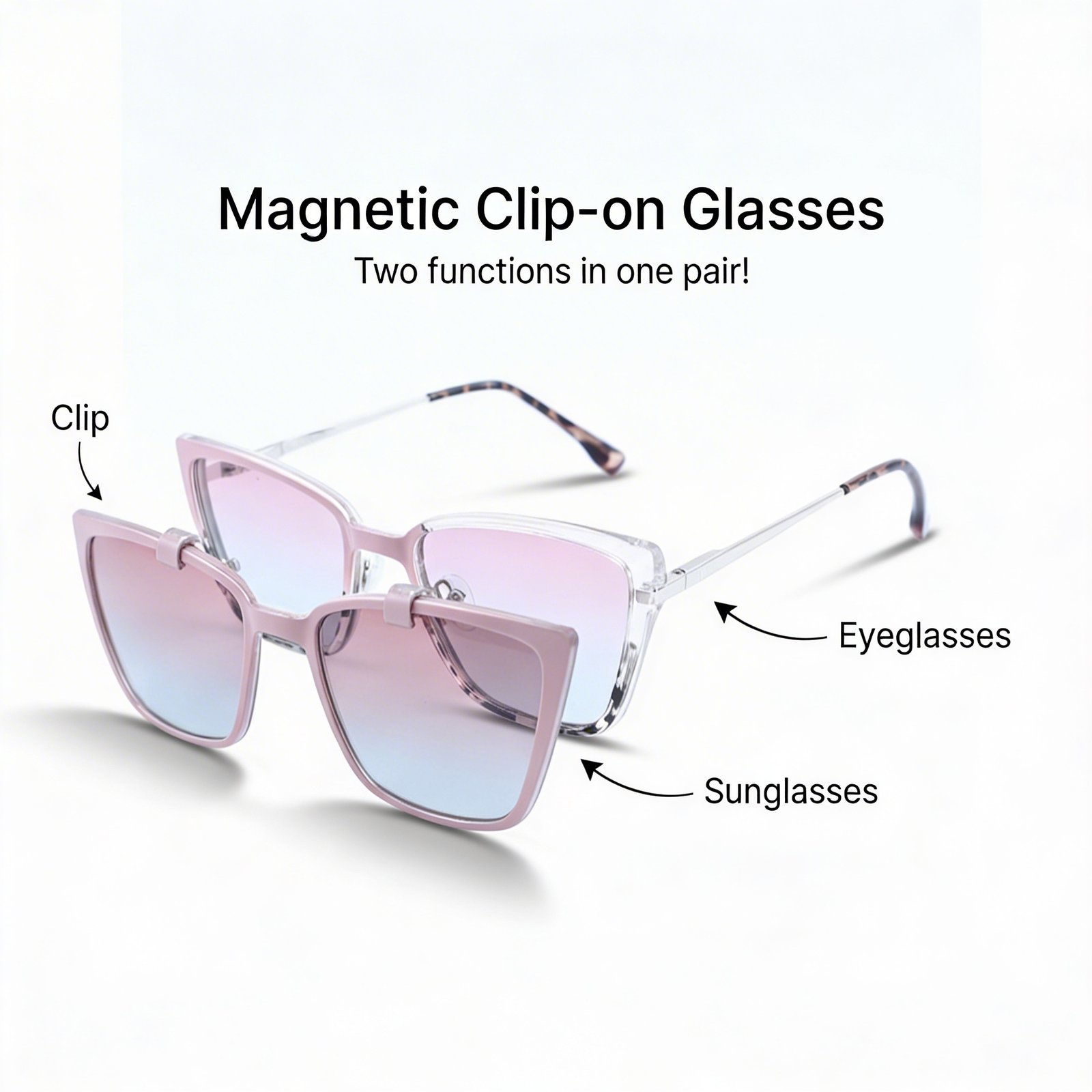 OG Urban Mist | Grey Transparent Cat-Eye Sunglasses